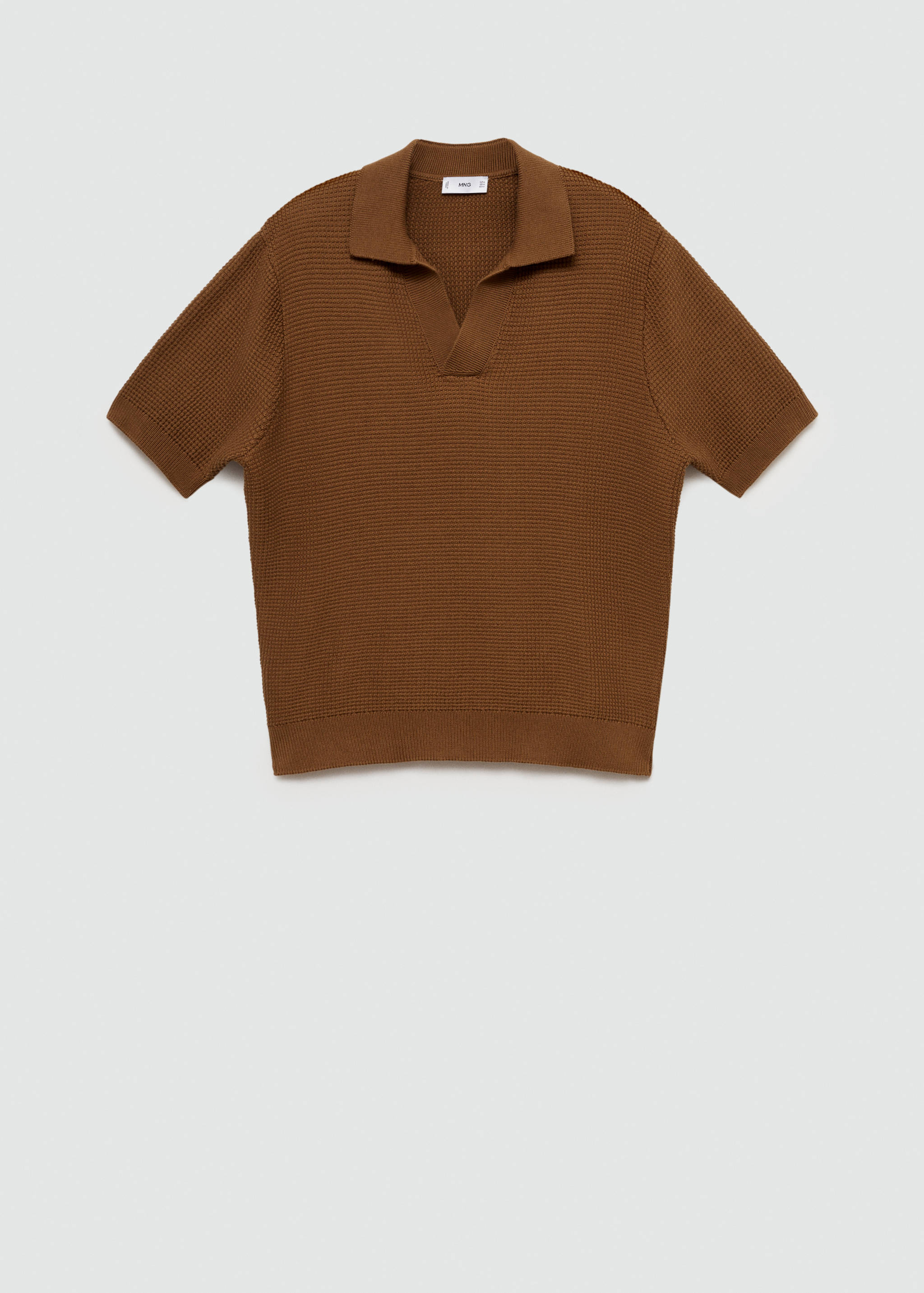 Polo maille moyenne structure coton - Article sans modèle