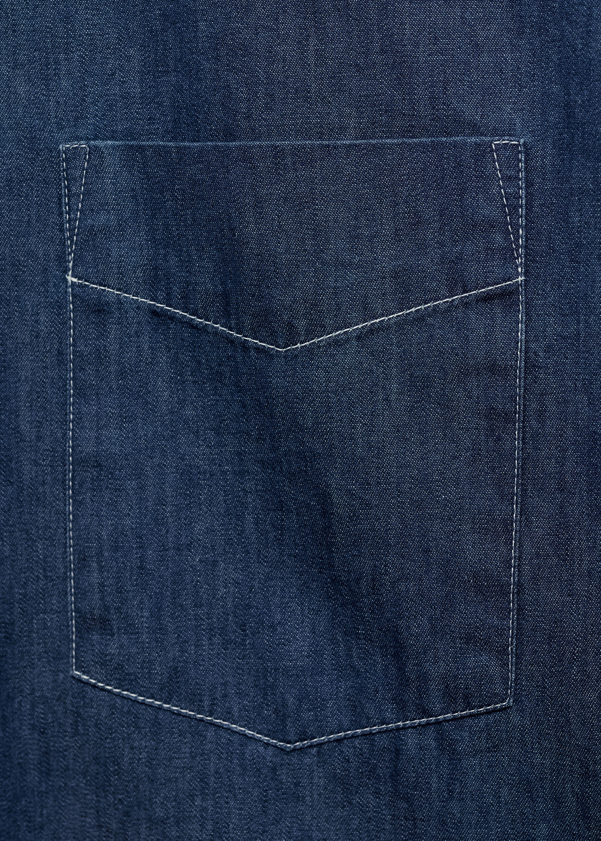 常规版型青年布棉质衬衫 - null