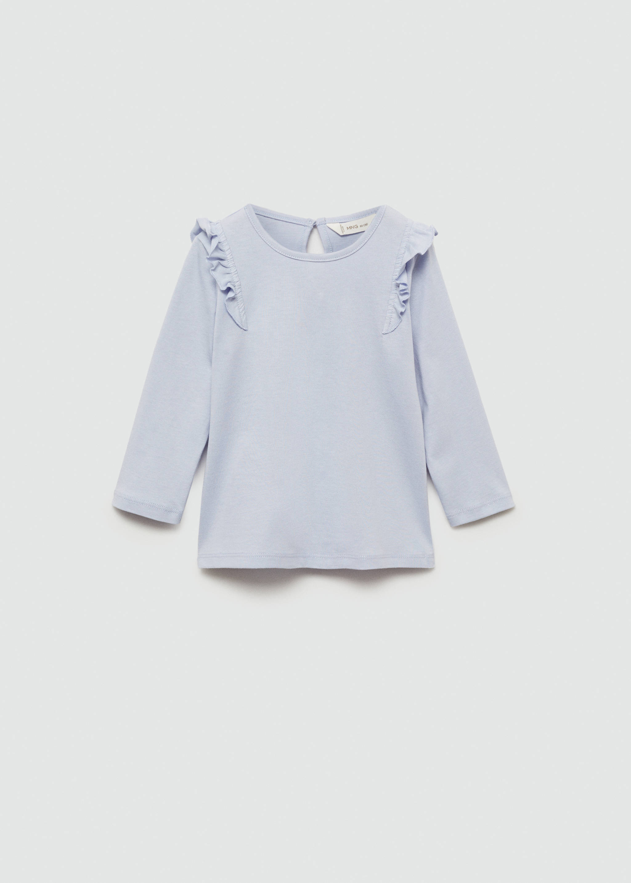 Long -sleeved t-shirt with ruffles - Article without model