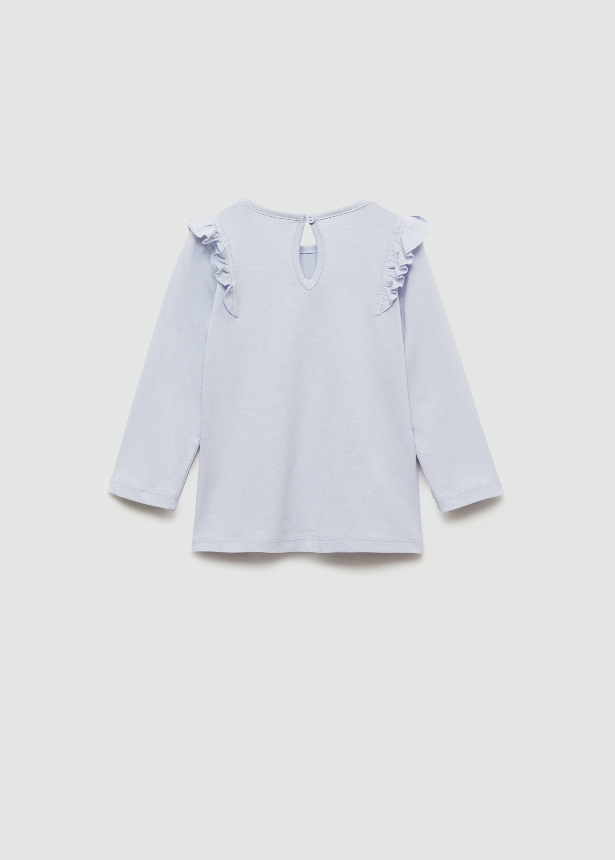 Long -sleeved t-shirt with ruffles - Reverse of the article
