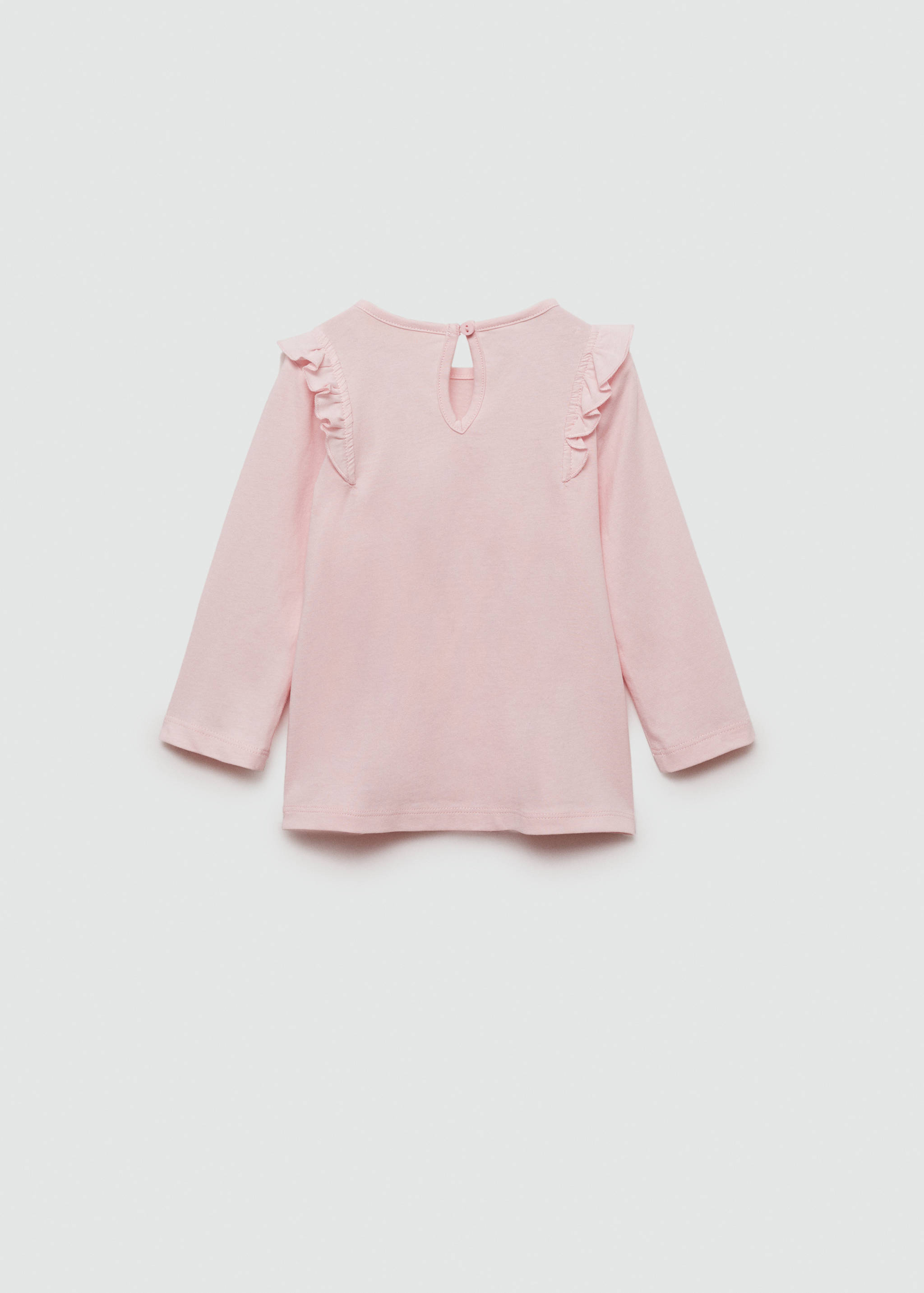 Long -sleeved t-shirt with ruffles - Reverse of the article