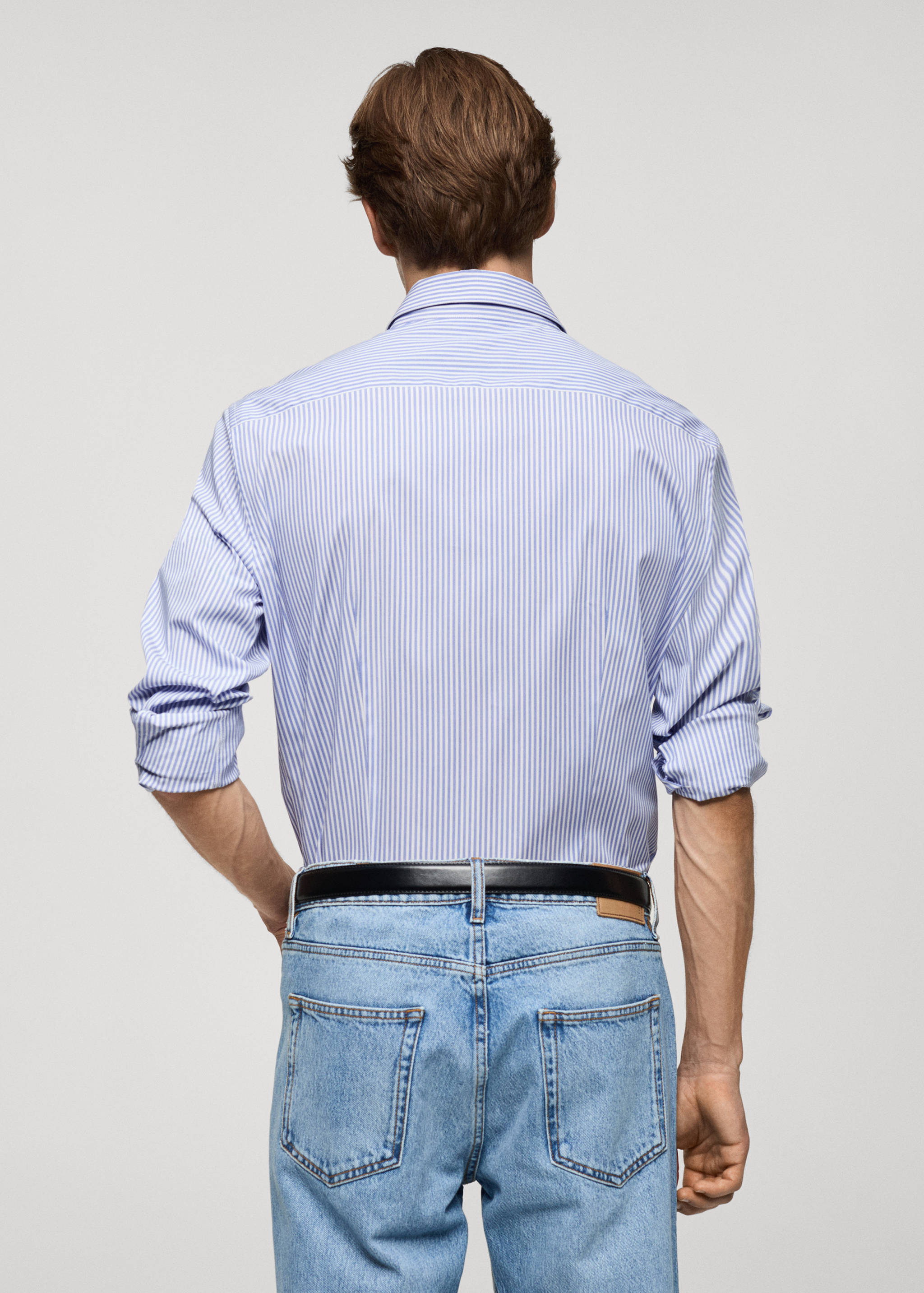 Chemise slim fit coton milleraies - Verso de l’article