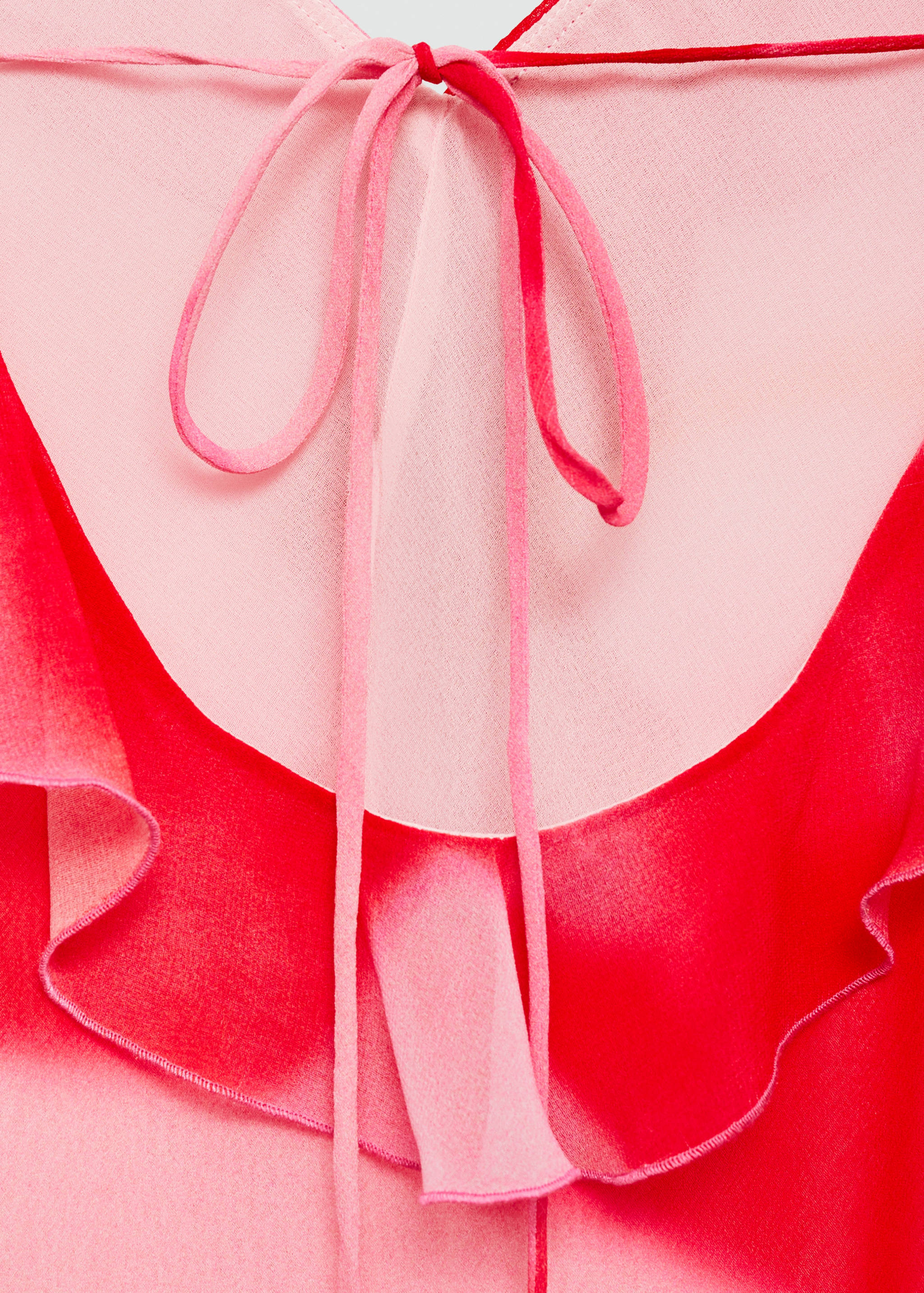 Ruffles slit dress - Details of the article 0