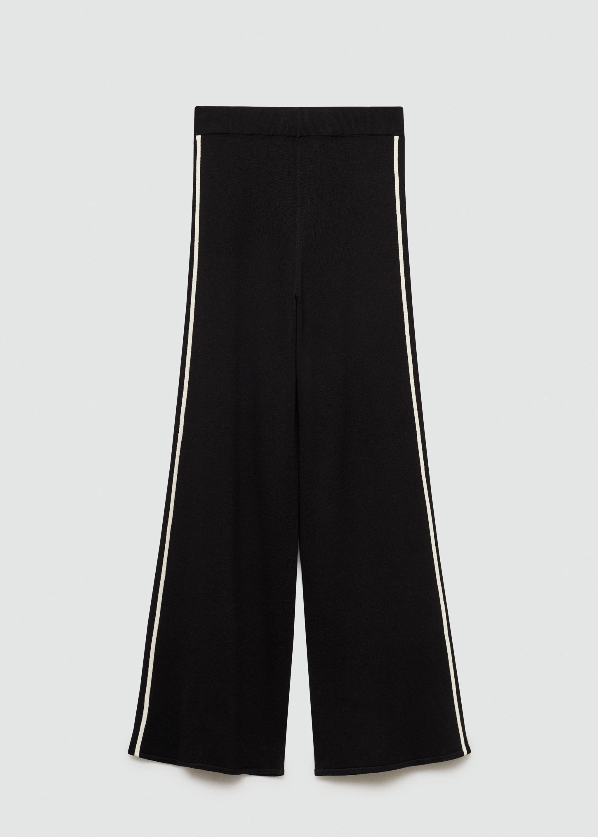 Knitted trousers with contrasting stripes - Article without model