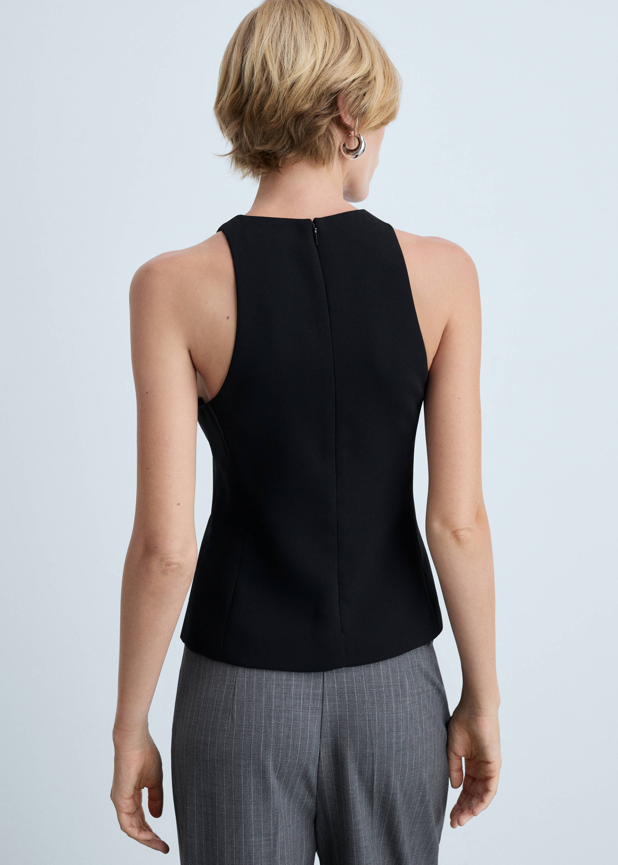 Top crop tirantes anchos - Reverso del artículo