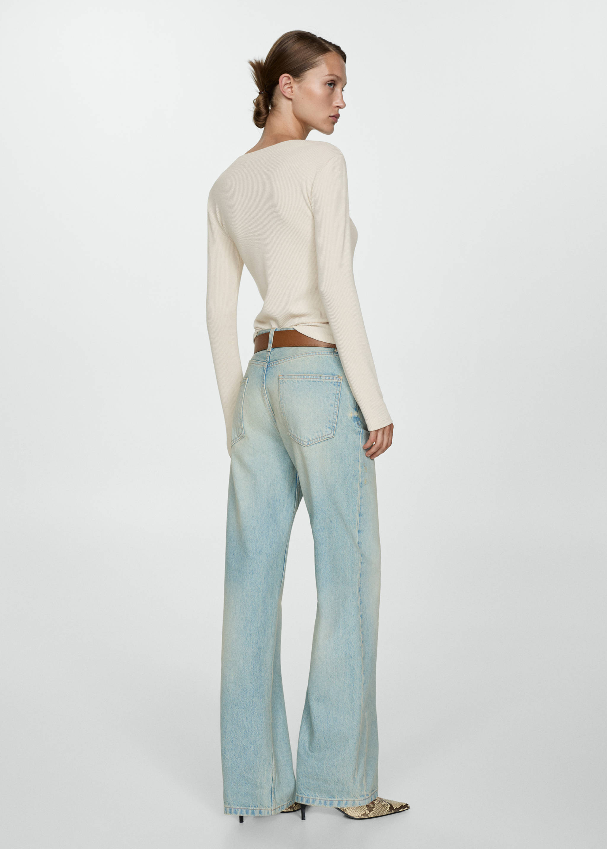 Camiseta punto manga larga - Reverso del artículo