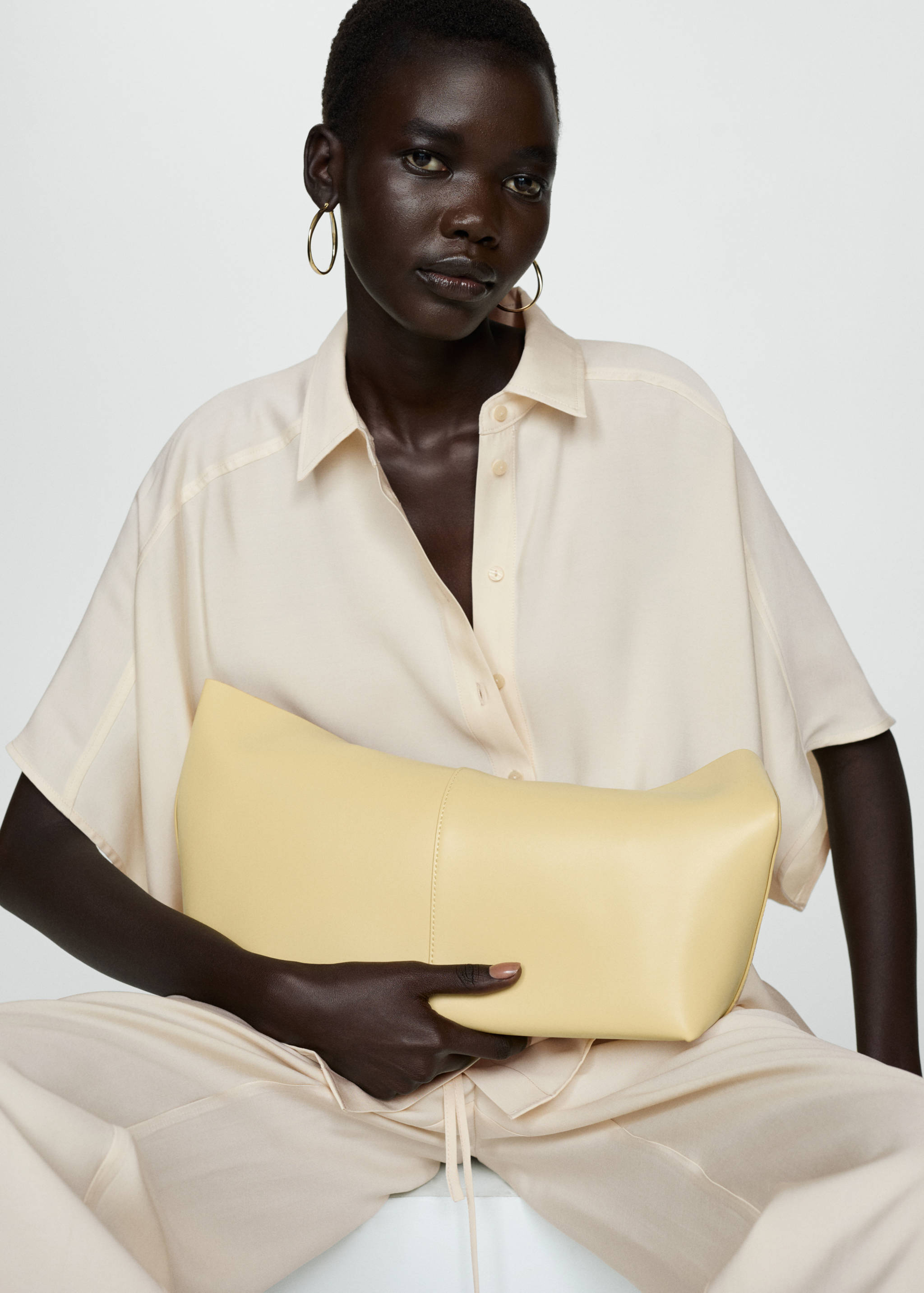 Oversized short-sleeved shirt - Medium plane