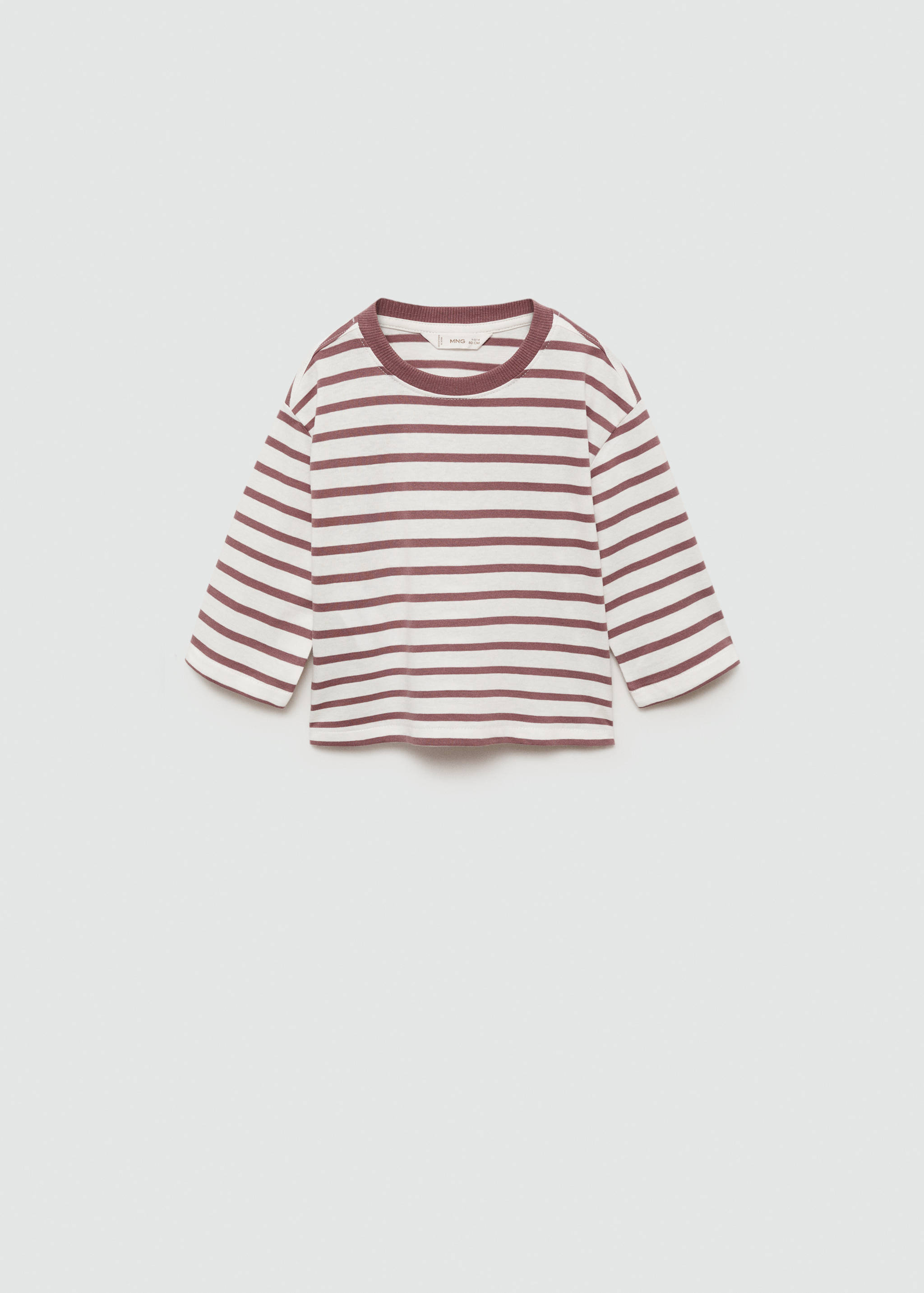 Striped cotton T-shirt - Article without model