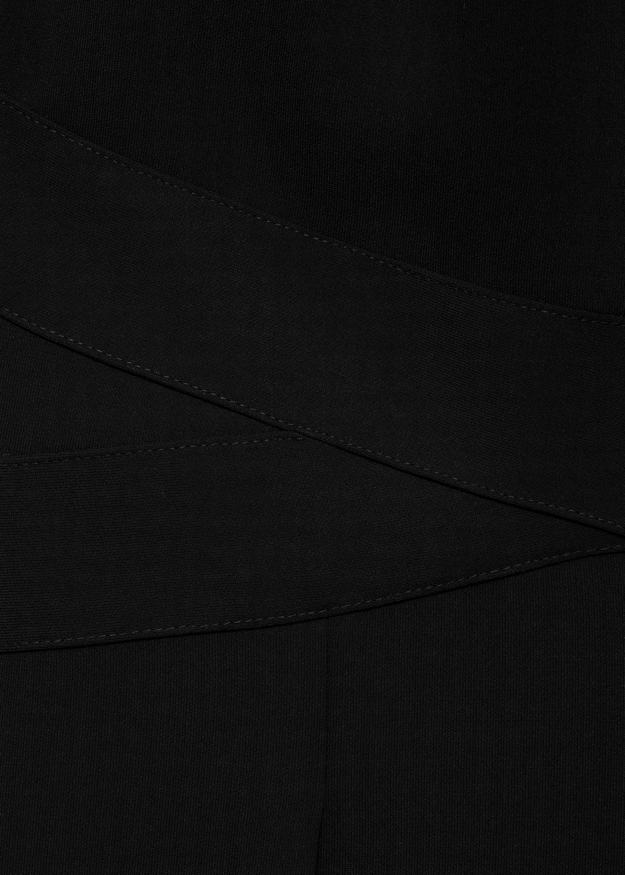 Long jumpsuit with crossover detail - Details of the article 8