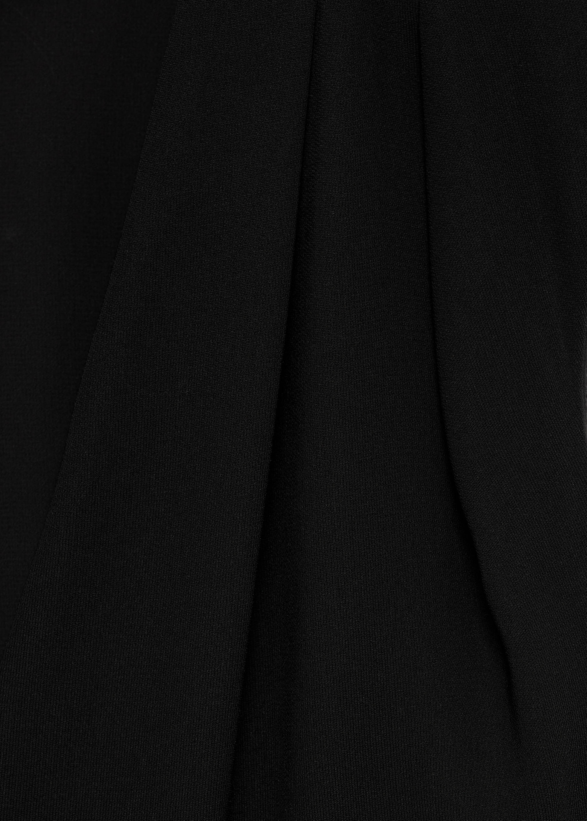 Long jumpsuit with crossover detail - Details of the article 0