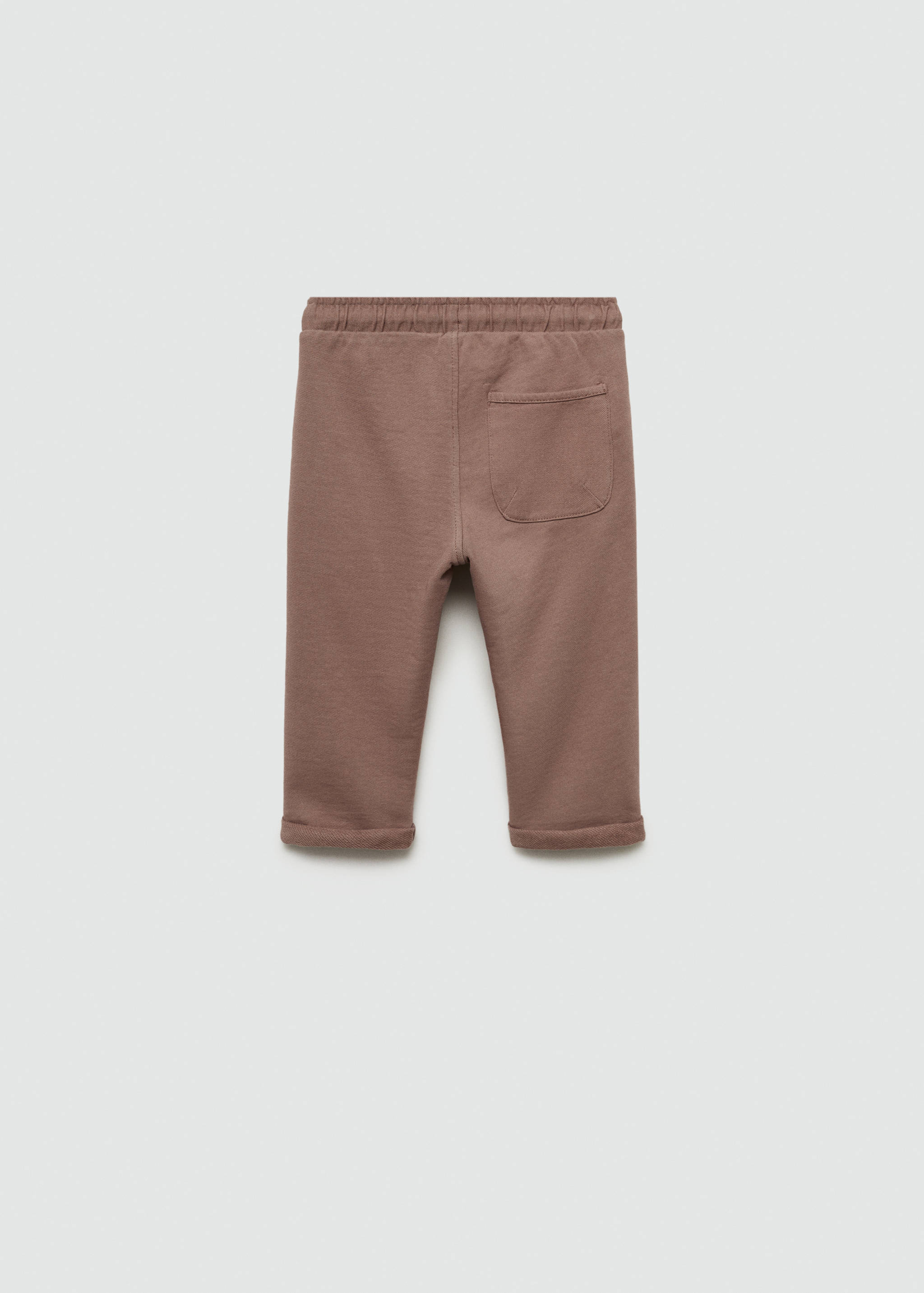 Cotton jogger-style trousers - Reverse of the article