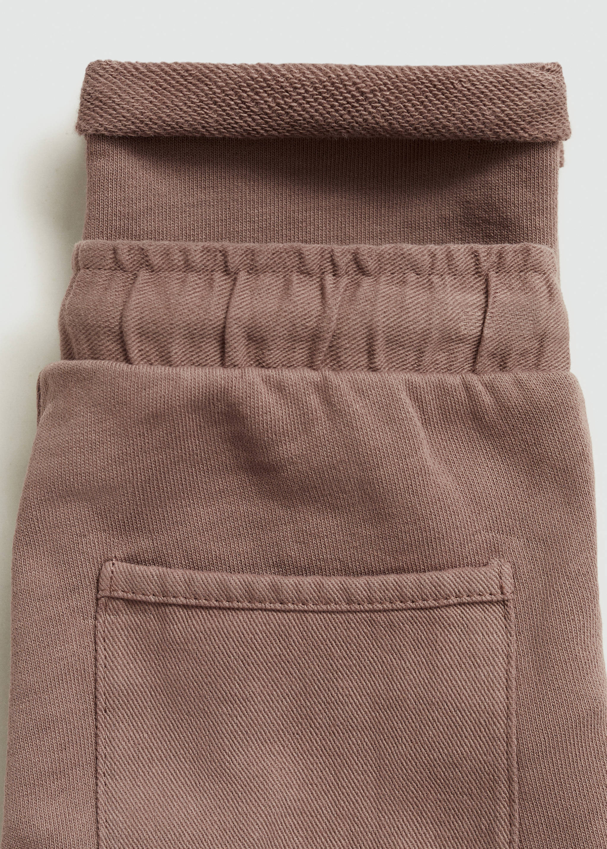 Cotton jogger-style trousers - Details of the article 0