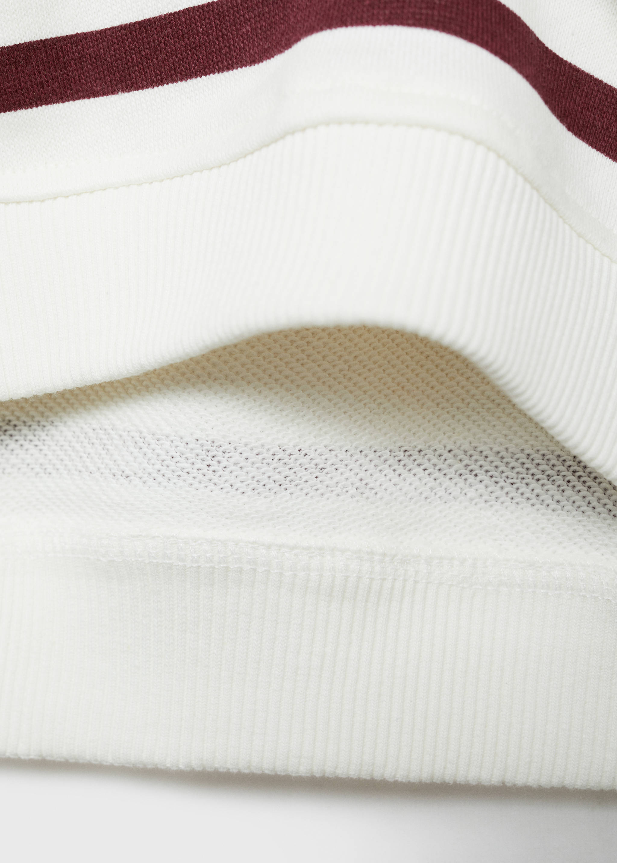 Embroidery striped sweatshirt - Details of the article 0