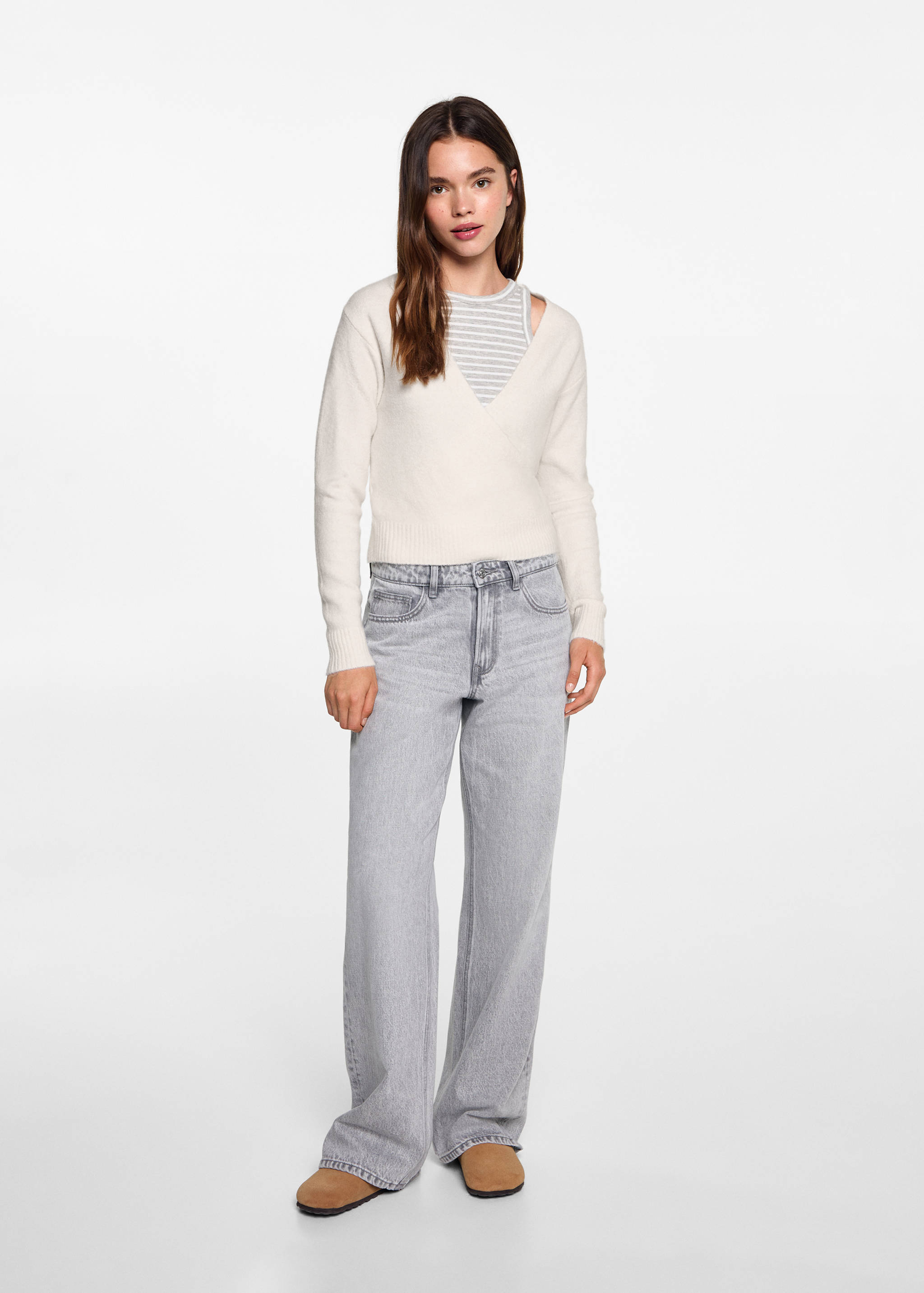 Cárdigan lazo cruzado - Plano general