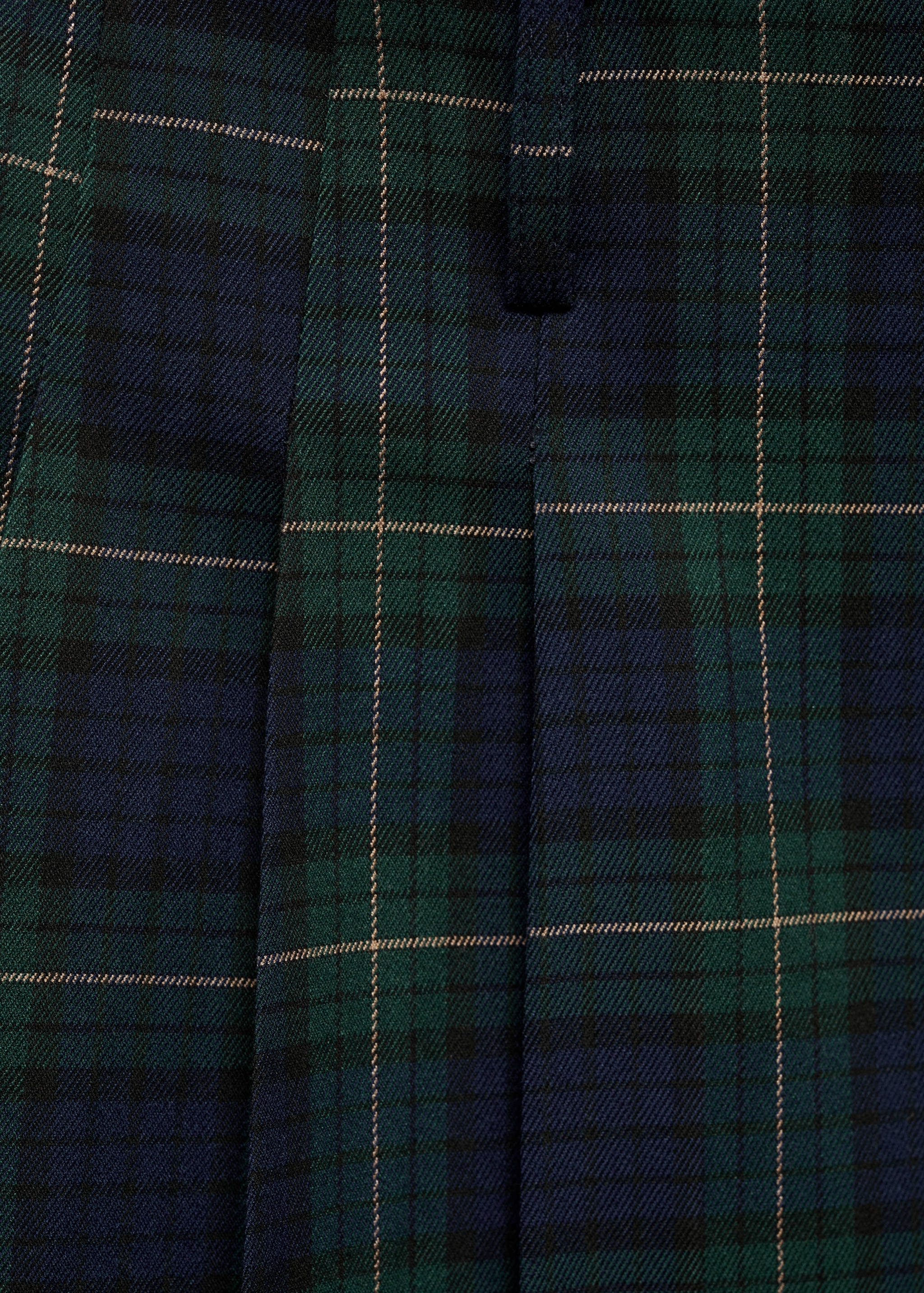 细条纹褶皱裙 - null