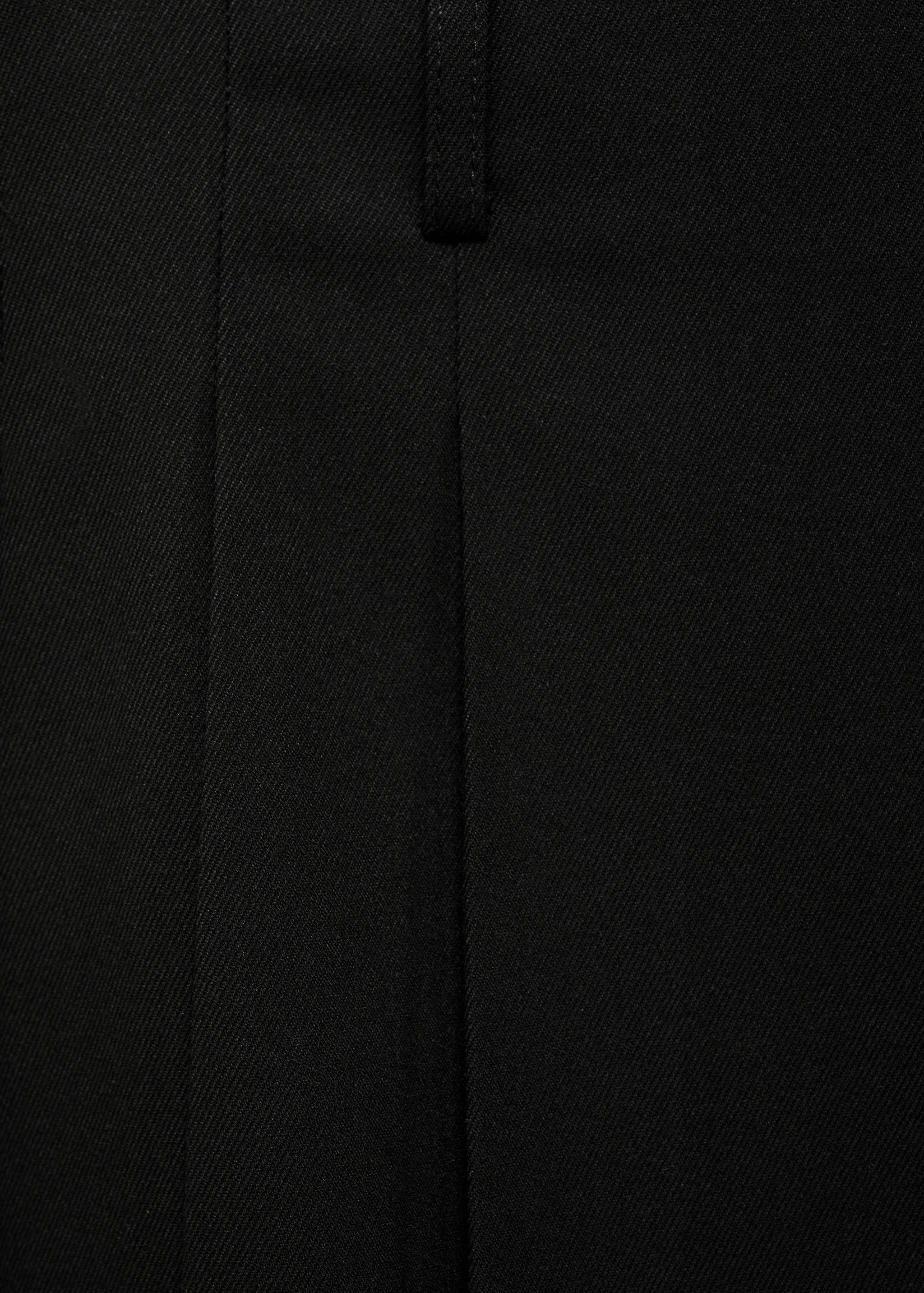 细条纹褶皱裙 - null