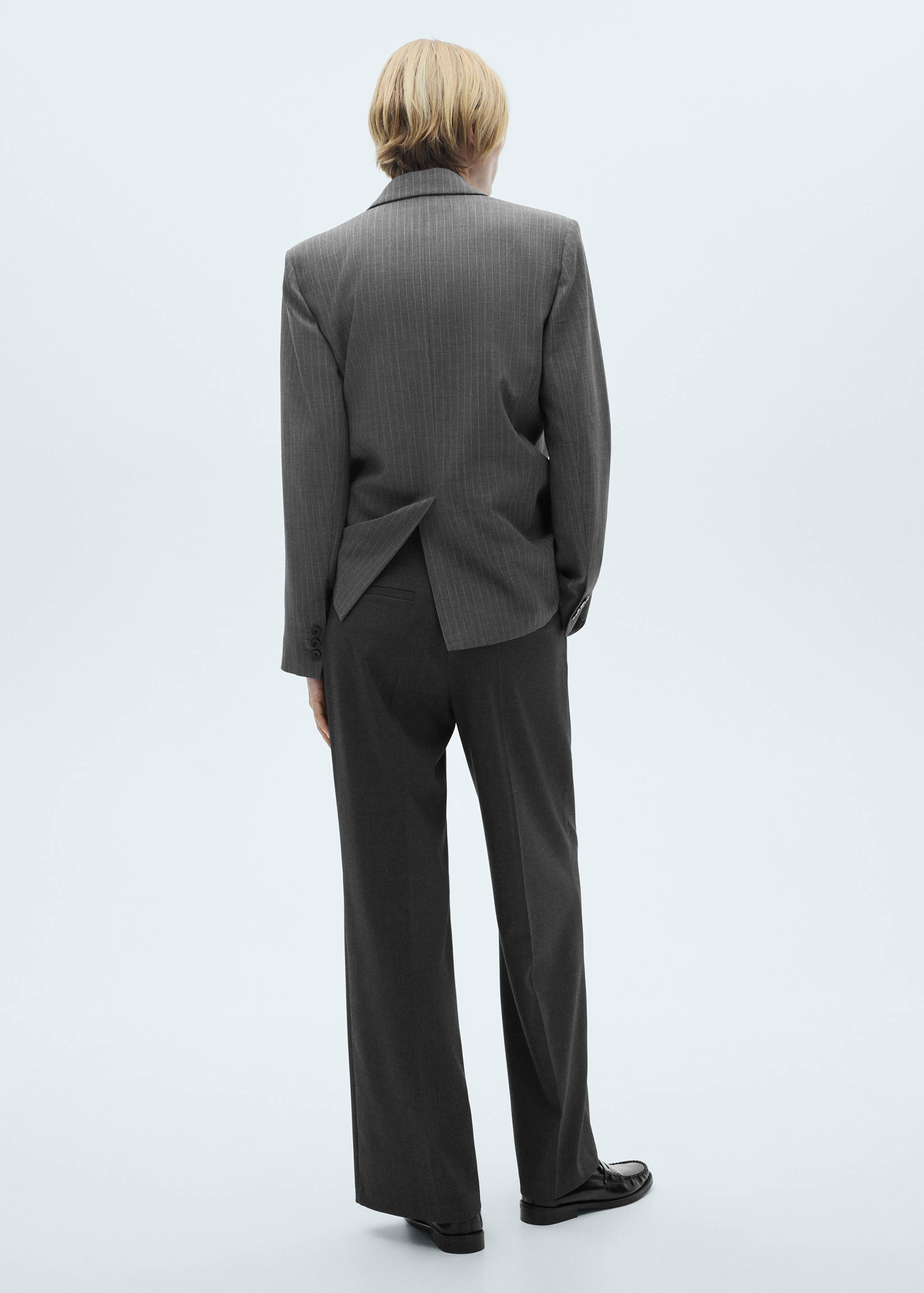 Wide leg pleated trousers - Reverse of the article