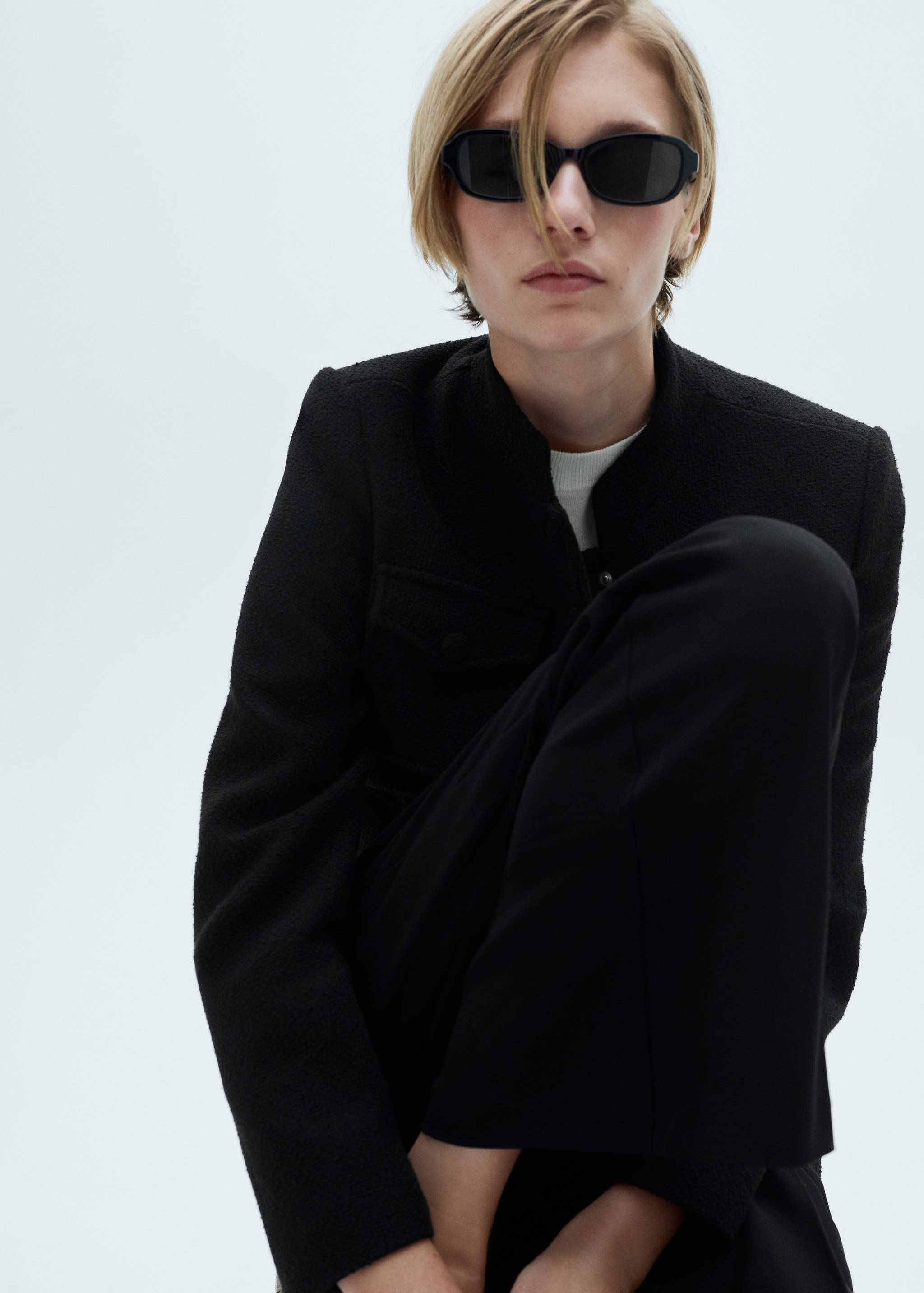 Wide leg pleated trousers - Details of the article 6