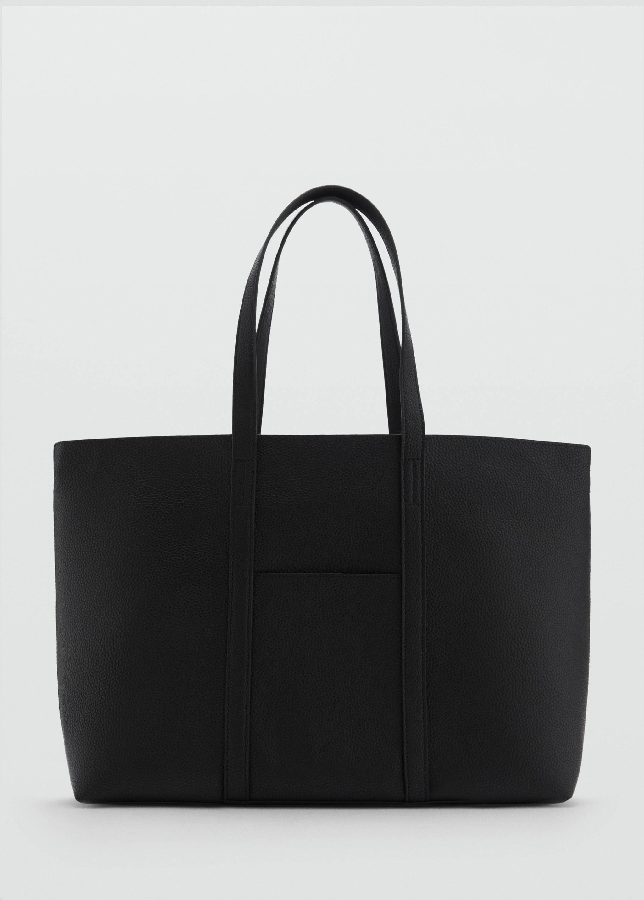 Faux-leather shopper bag - Article without model