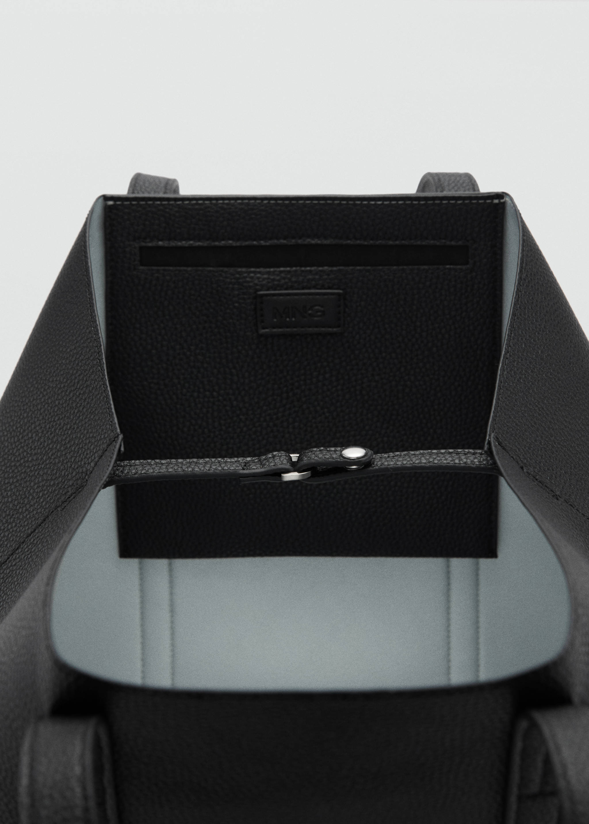 Faux-leather shopper bag - Details of the article 1