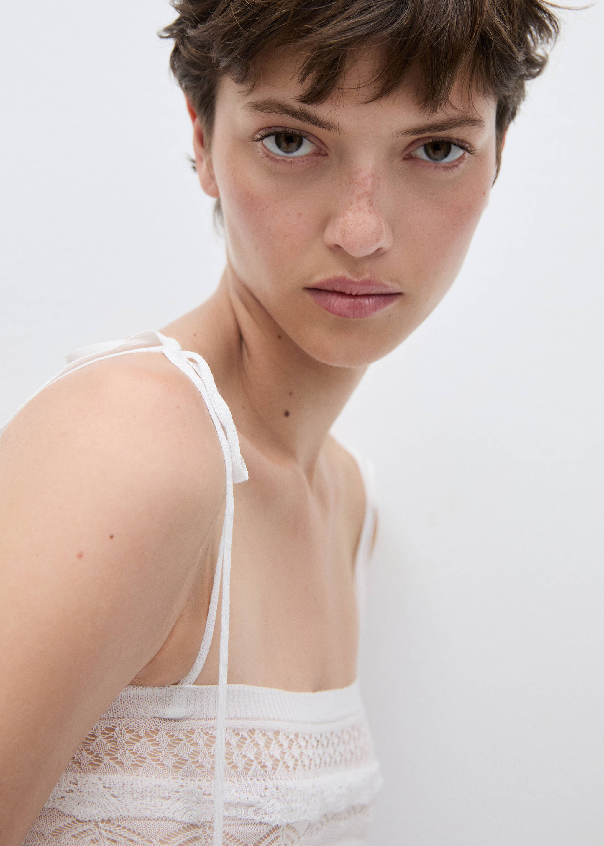 Openwork knit top - Details of the article 1