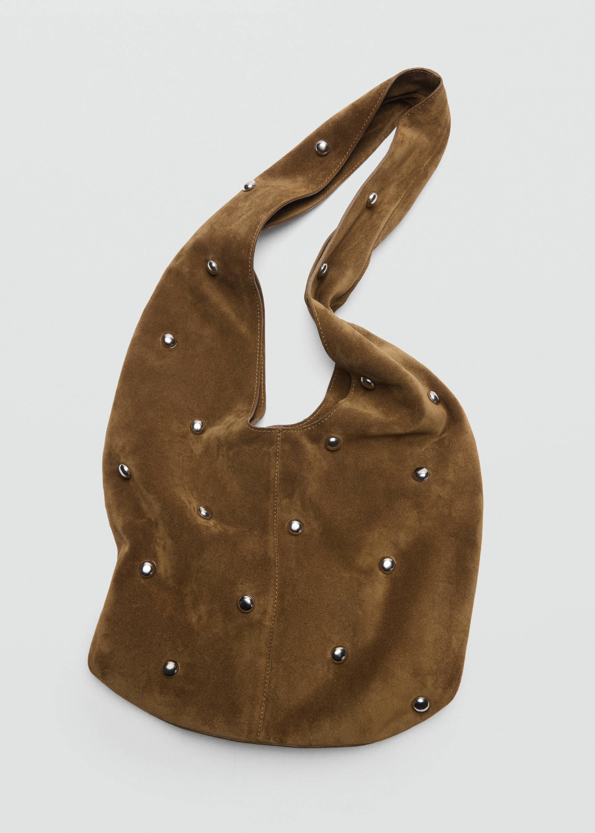 Suede leather studded handbag - Details of the article 4