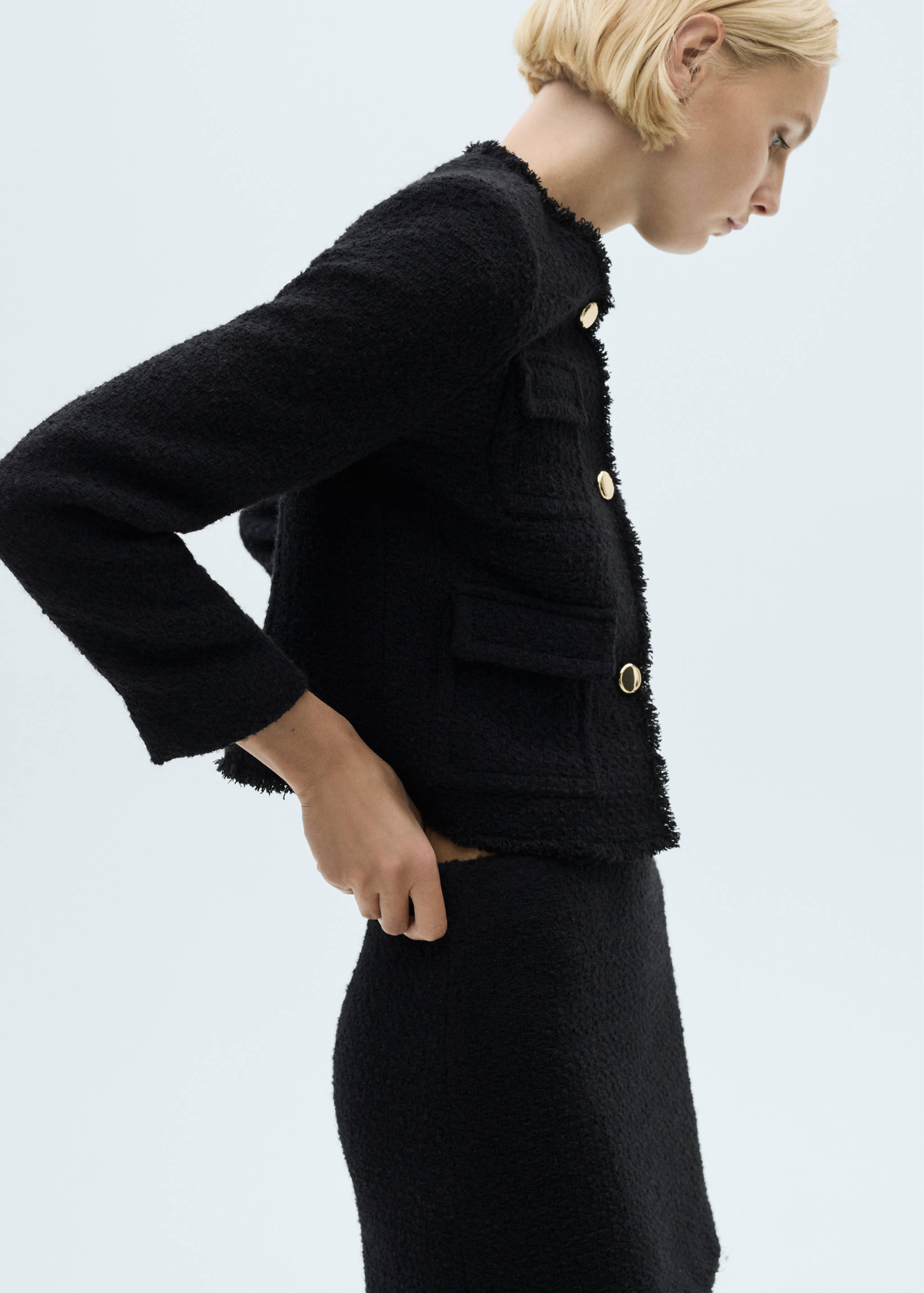 Short tweed skirt - Details of the article 1