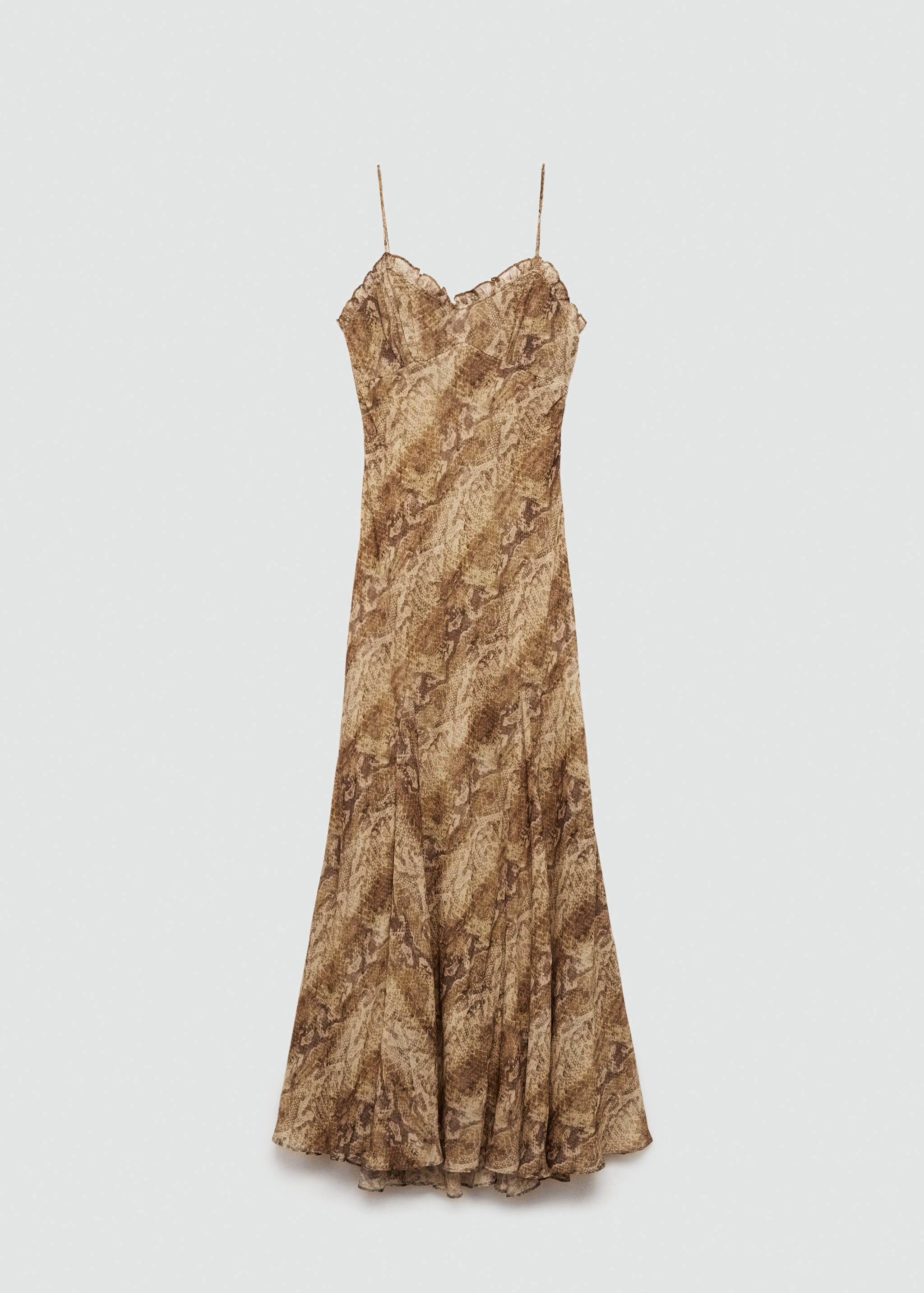 Animal-print chiffon dress - Article without model