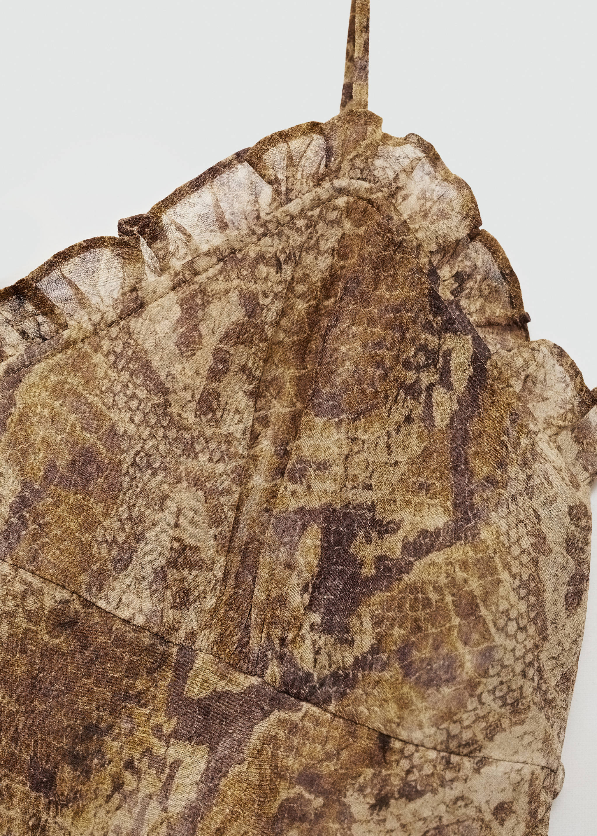 Animal-print chiffon dress - Details of the article 8