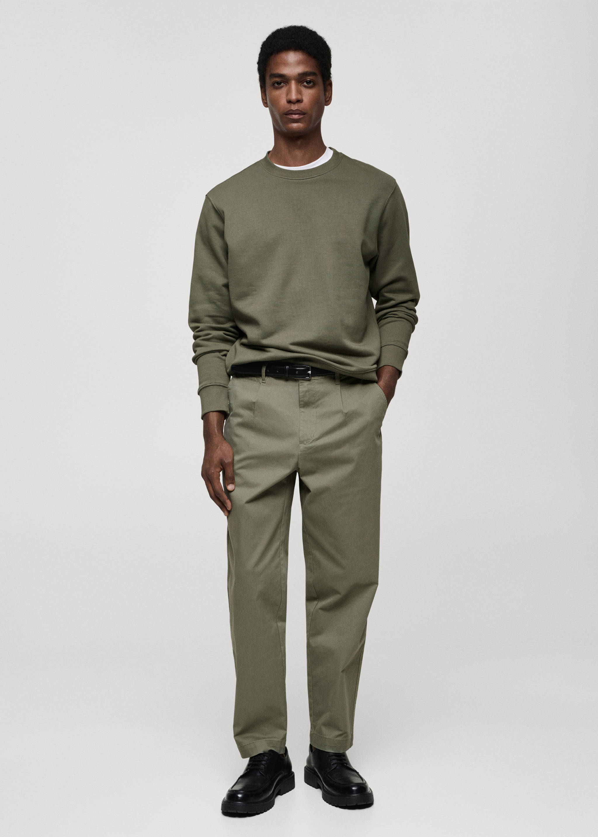 Sweat-shirt regular-fit 100 % coton - Plan général