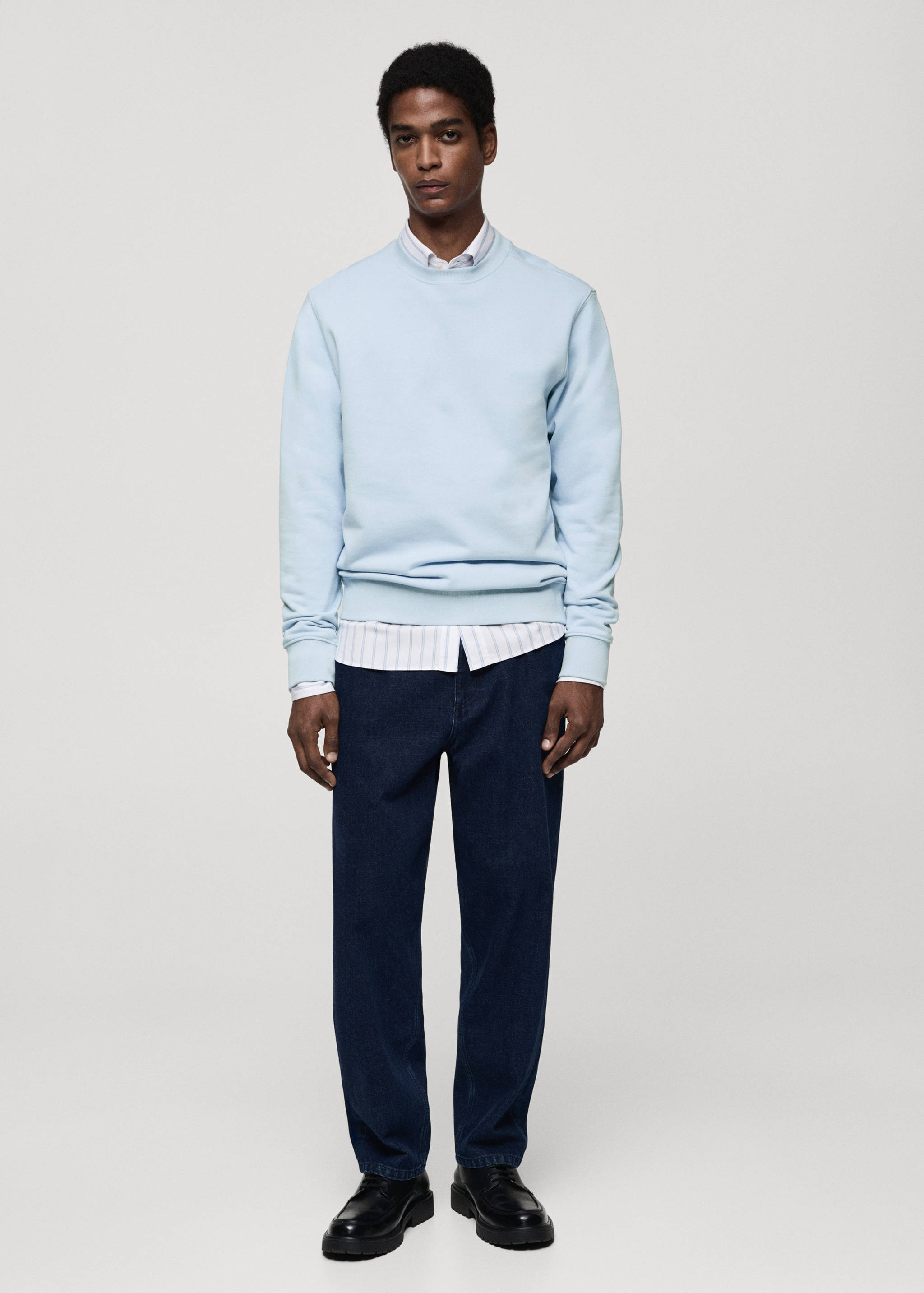 Sweat-shirt regular-fit 100 % coton - Plan général