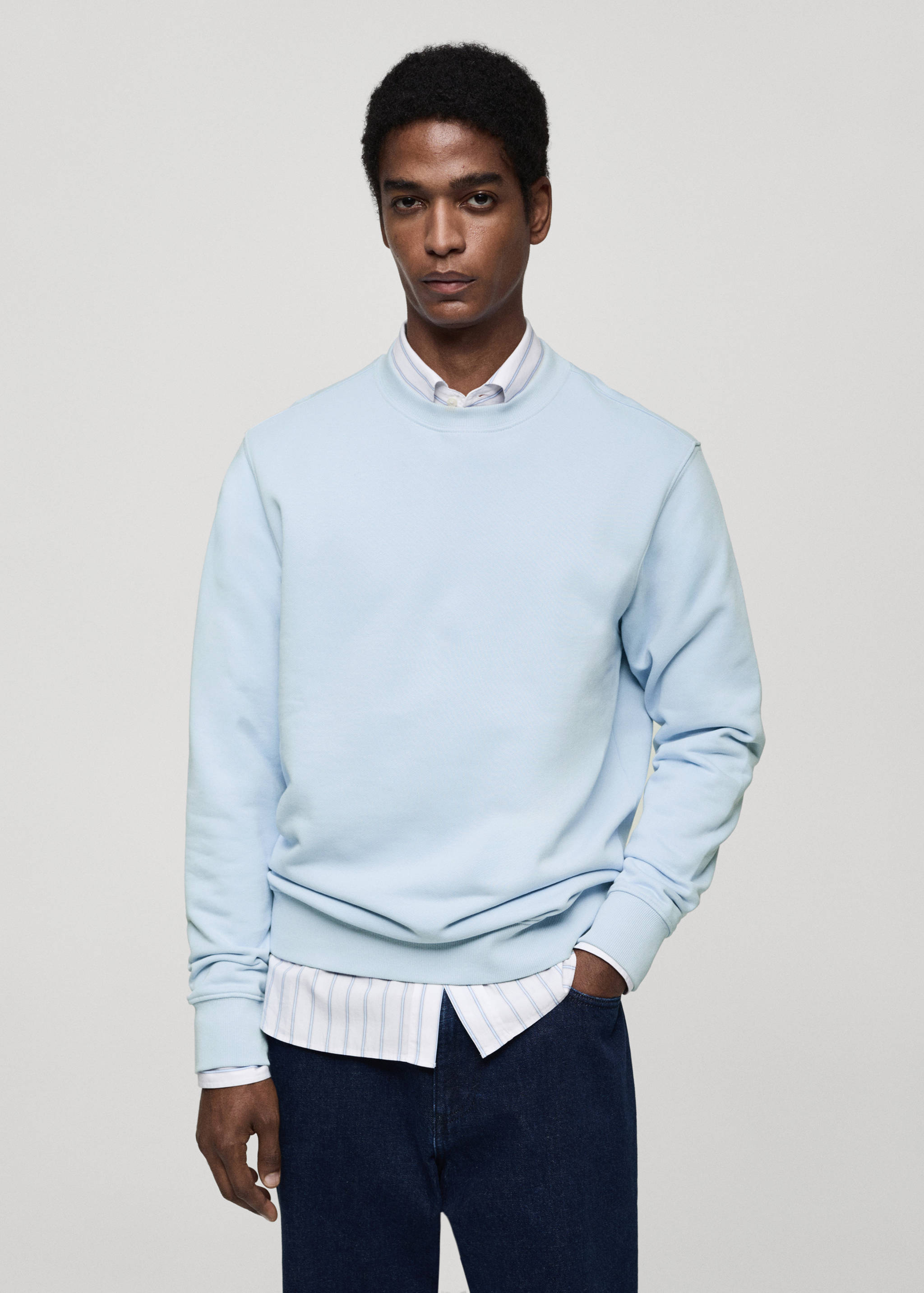 Sweat-shirt regular-fit 100 % coton - Plan moyen