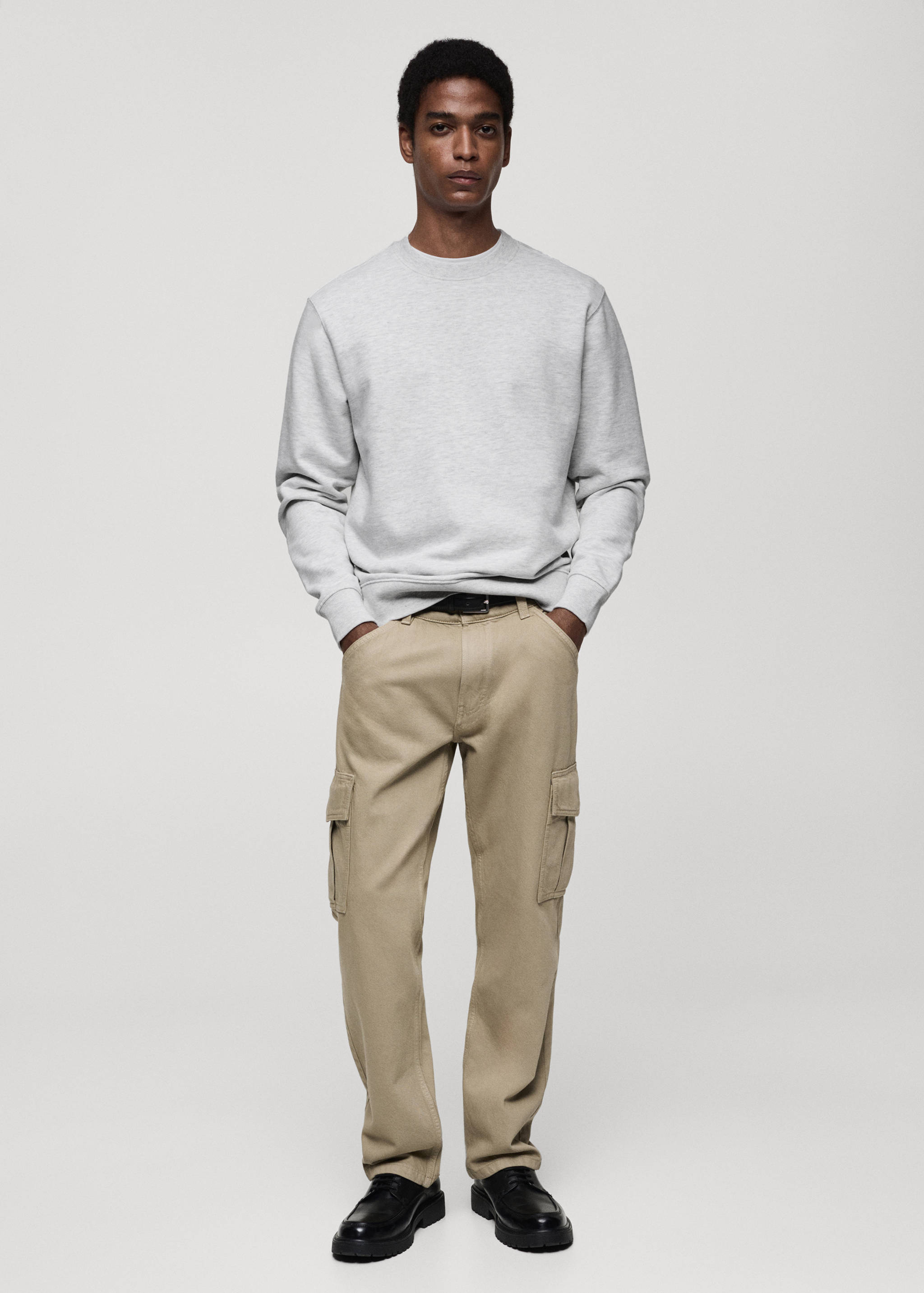 Sweat-shirt regular-fit 100 % coton - Plan général