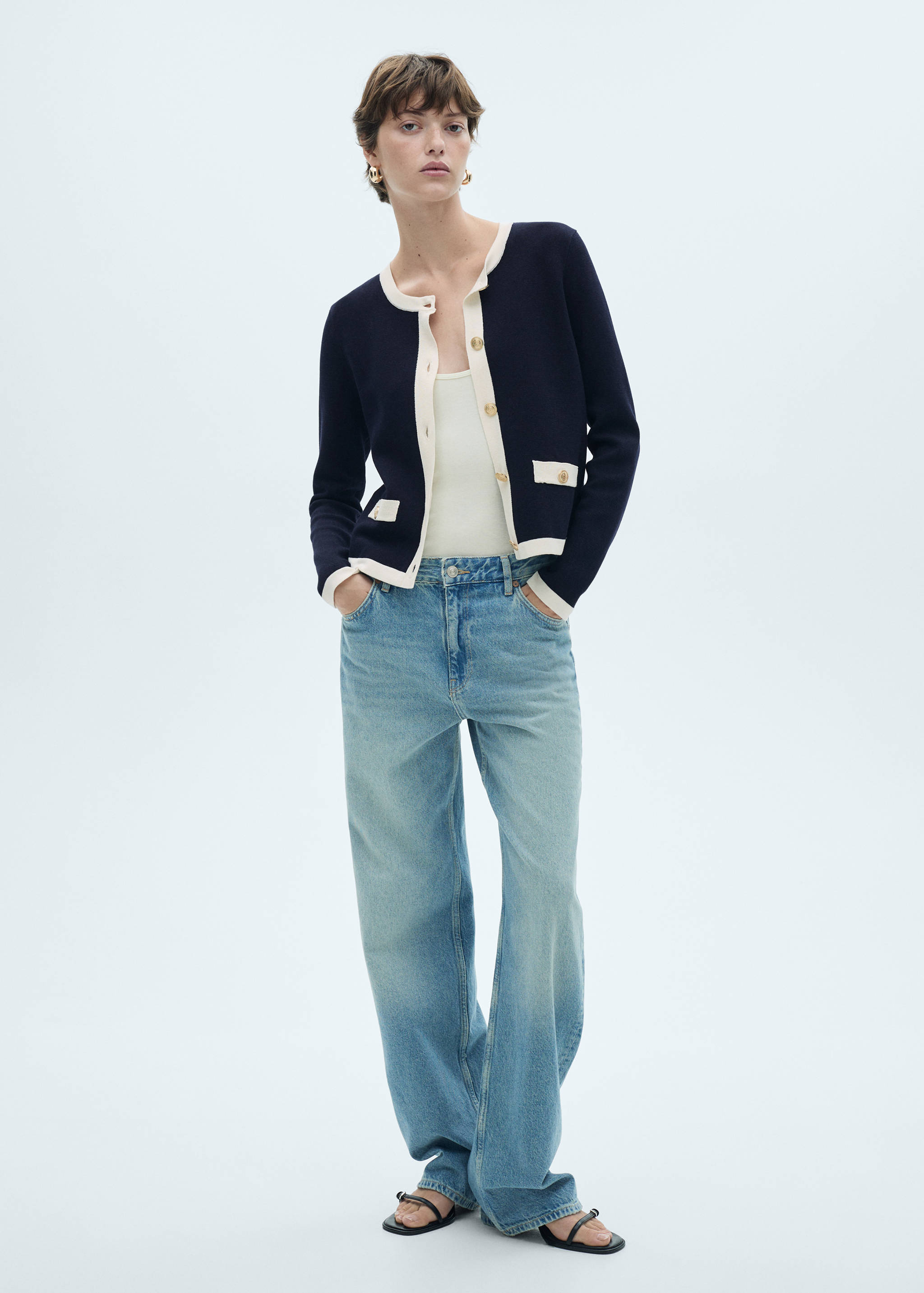 Knitted jacket pia - General plane