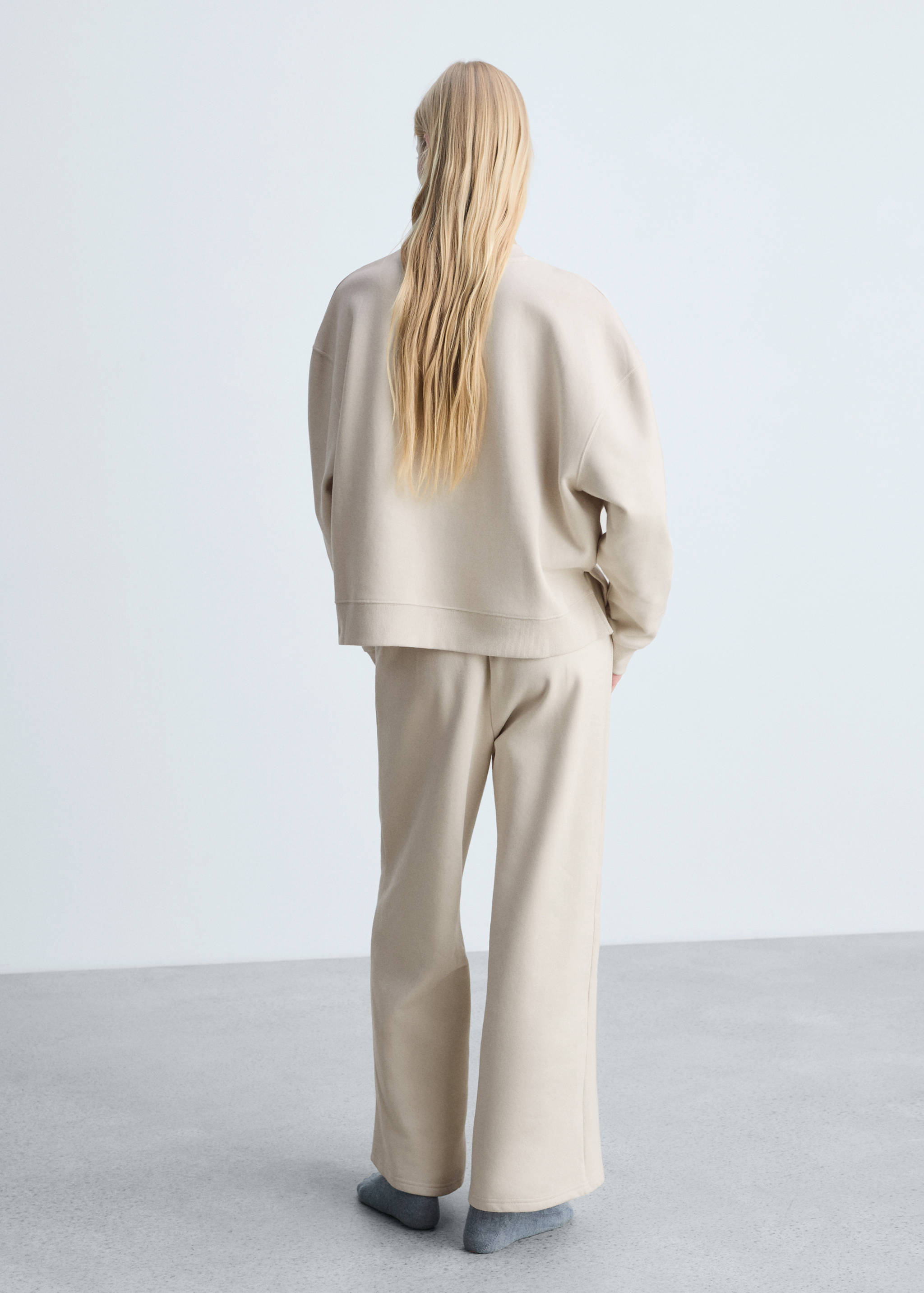 Pantalon tissu éponge coton - Verso de l’article