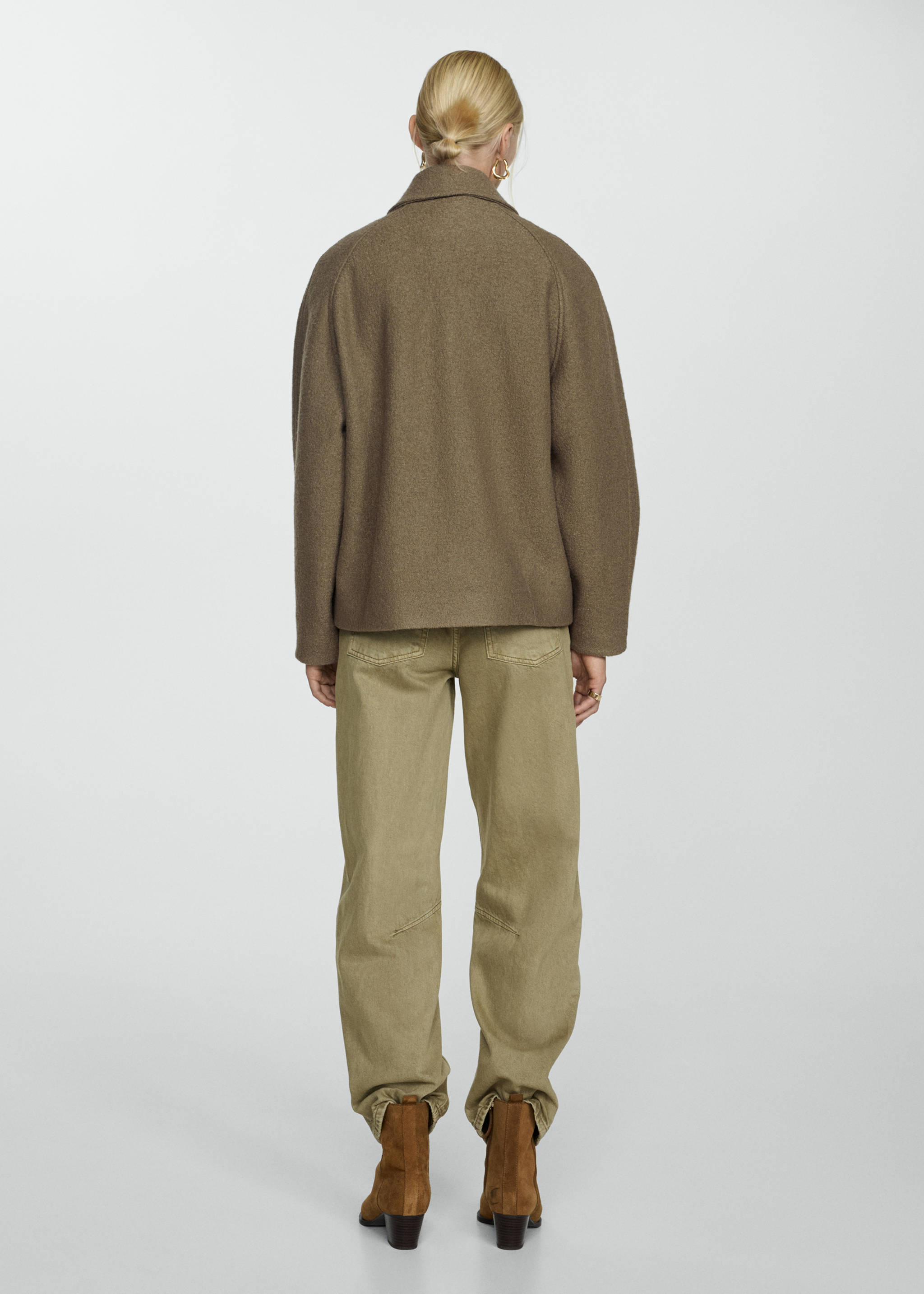 Chaqueta lana bolsillos - Reverso del artículo