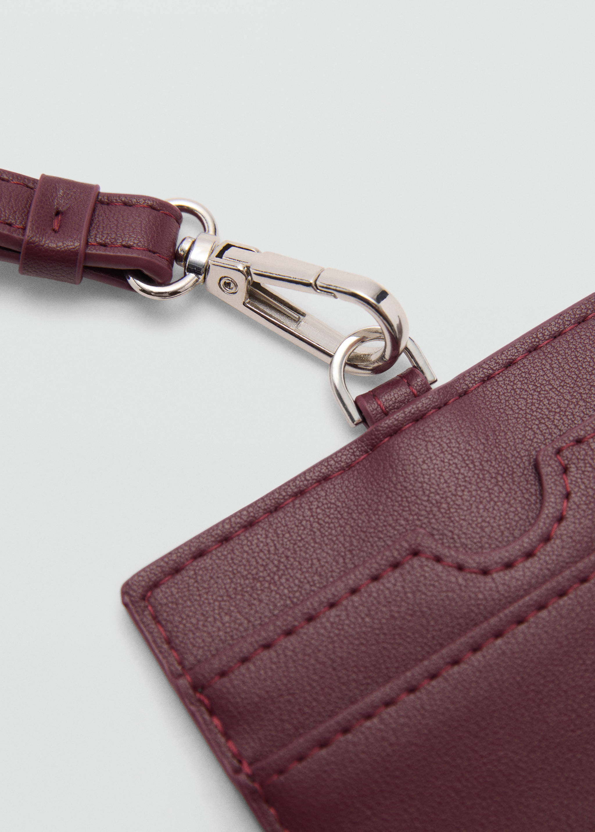 Faux-leather strap card holder - Details of the article 1