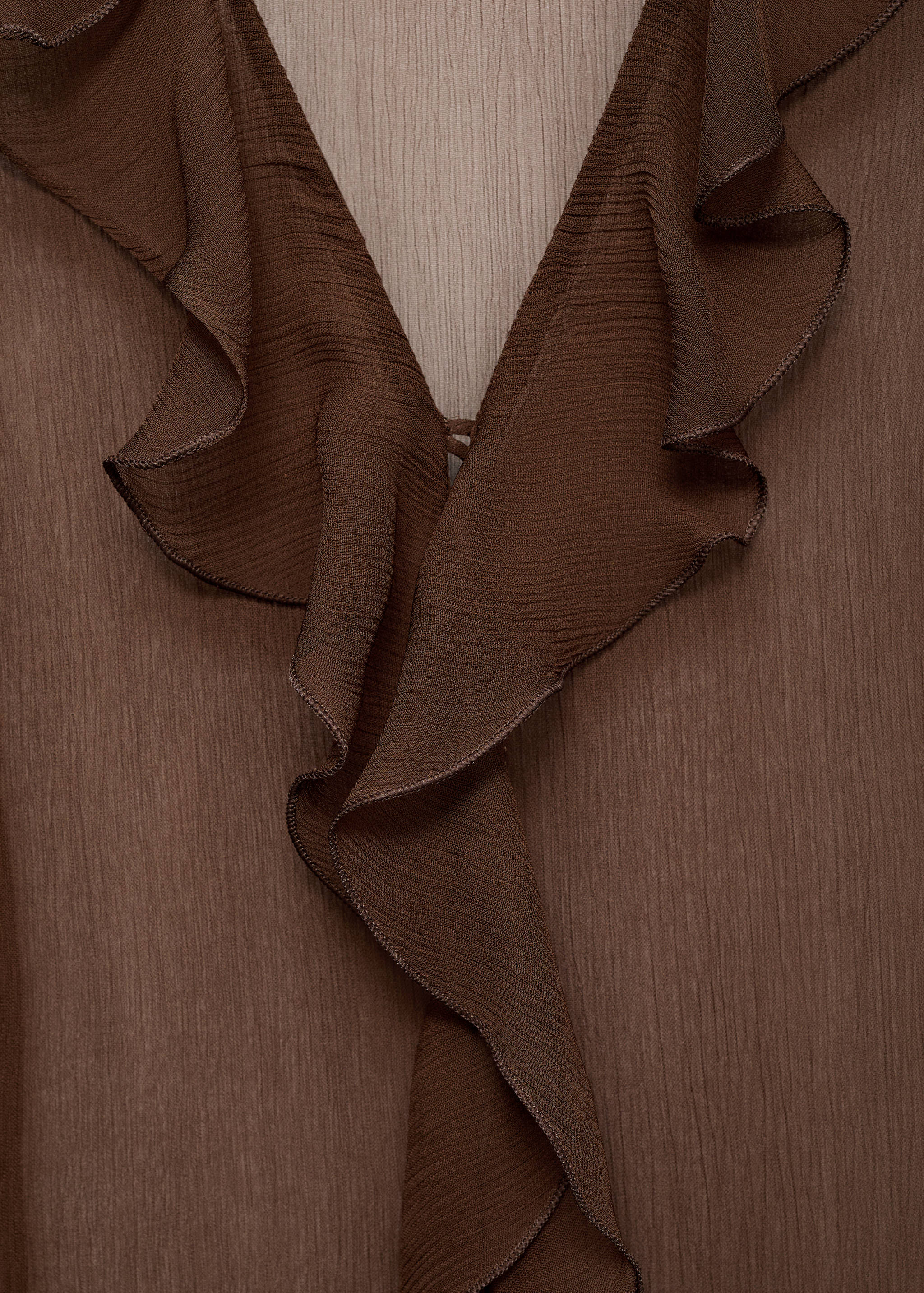 Semi-transparent ruffled blouse - Details of the article 8