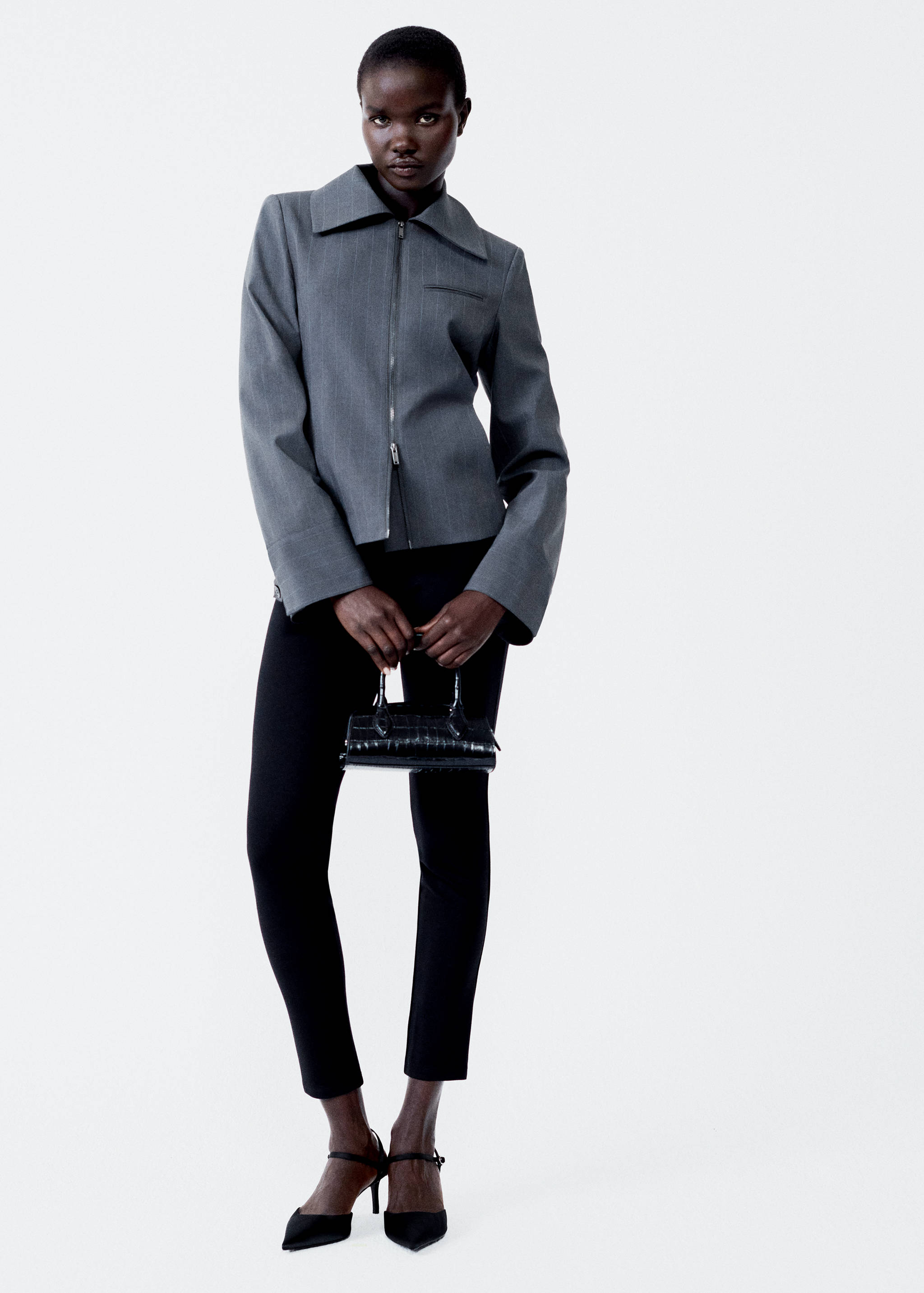 Veste rayures double fermeture Éclair - Détail de l'article 6