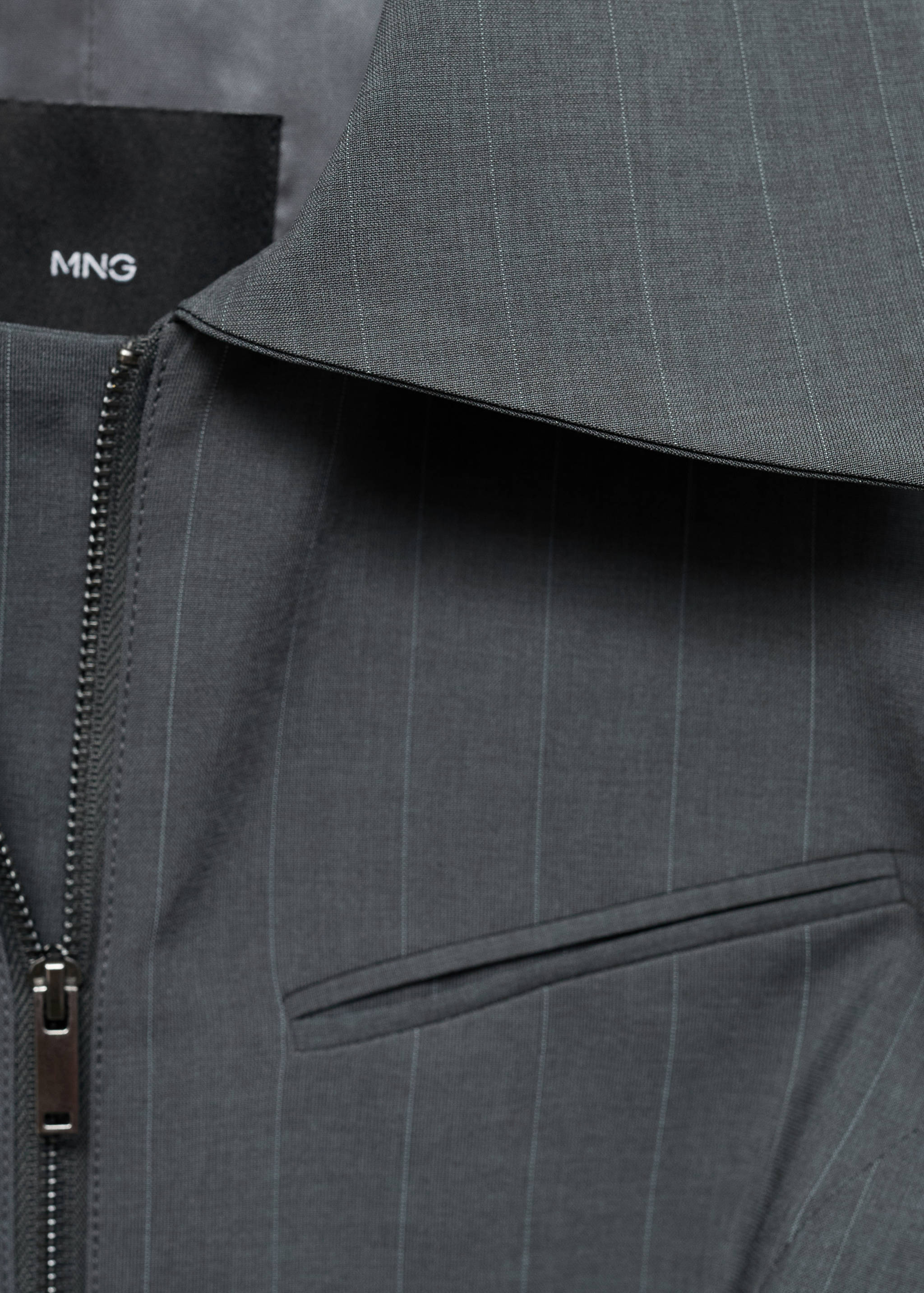 Veste rayures double fermeture Éclair - Détail de l'article 8