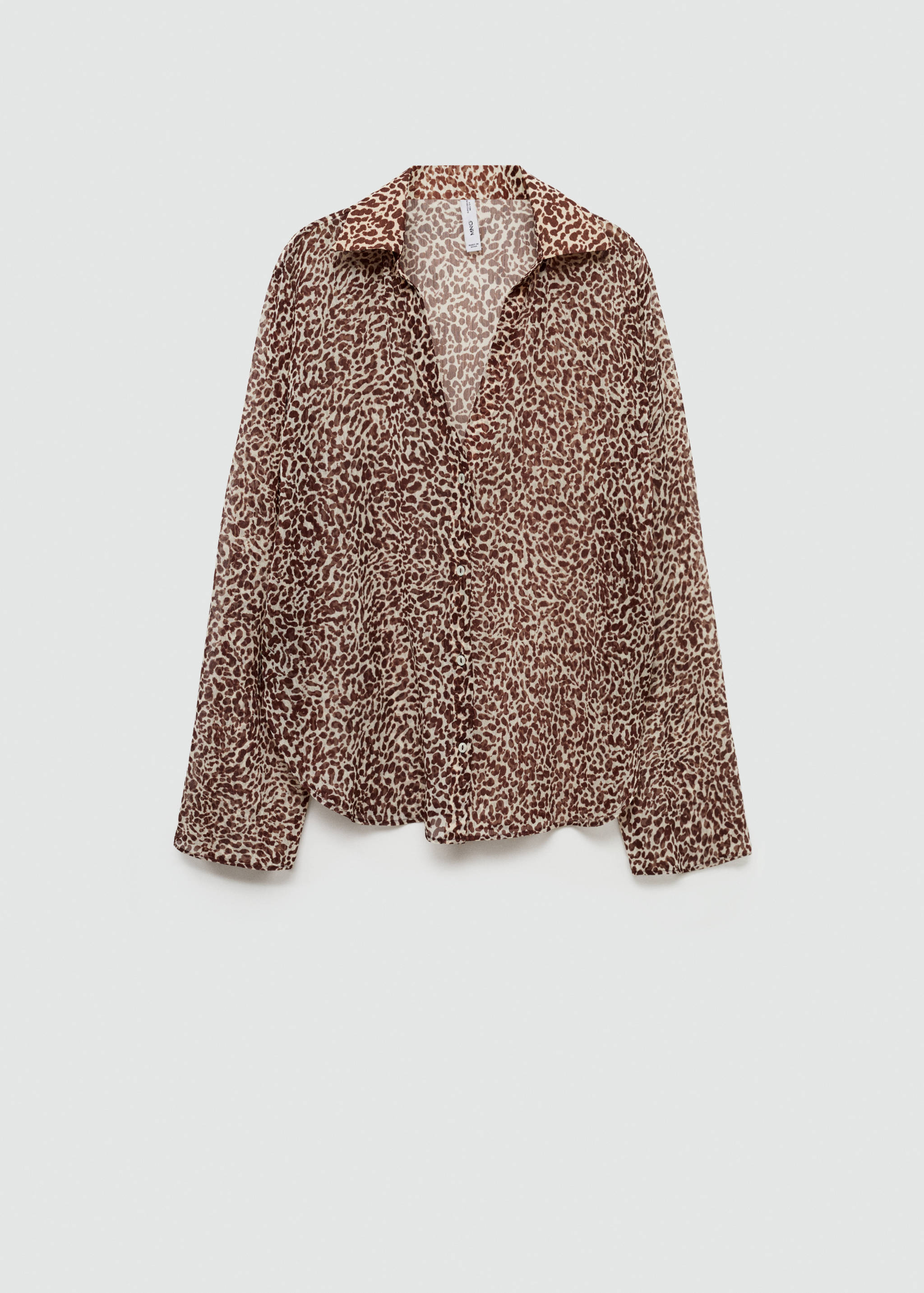 Fluid leopard-print shirt - Article without model