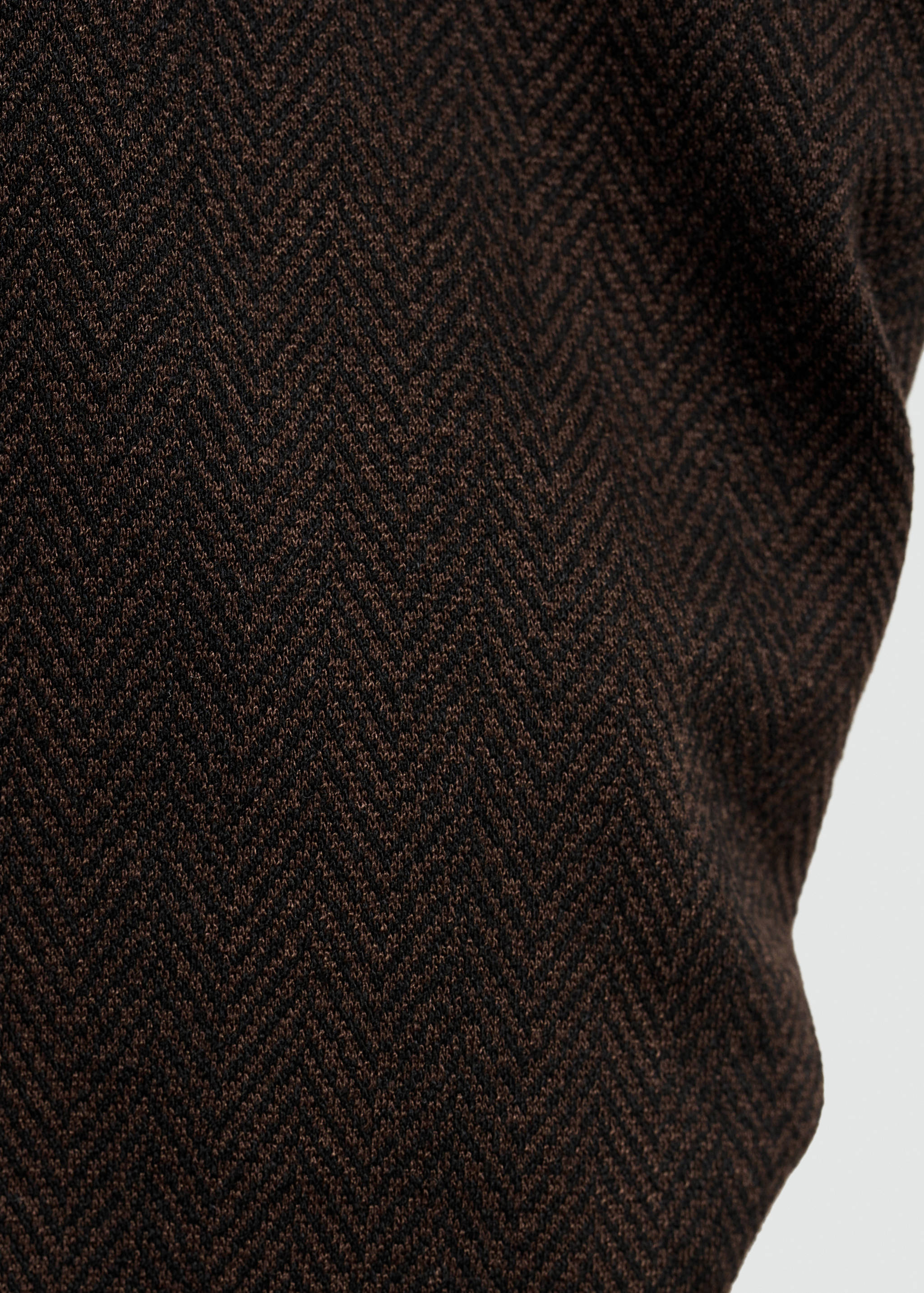 褶皱细节针织连衣裙 - null