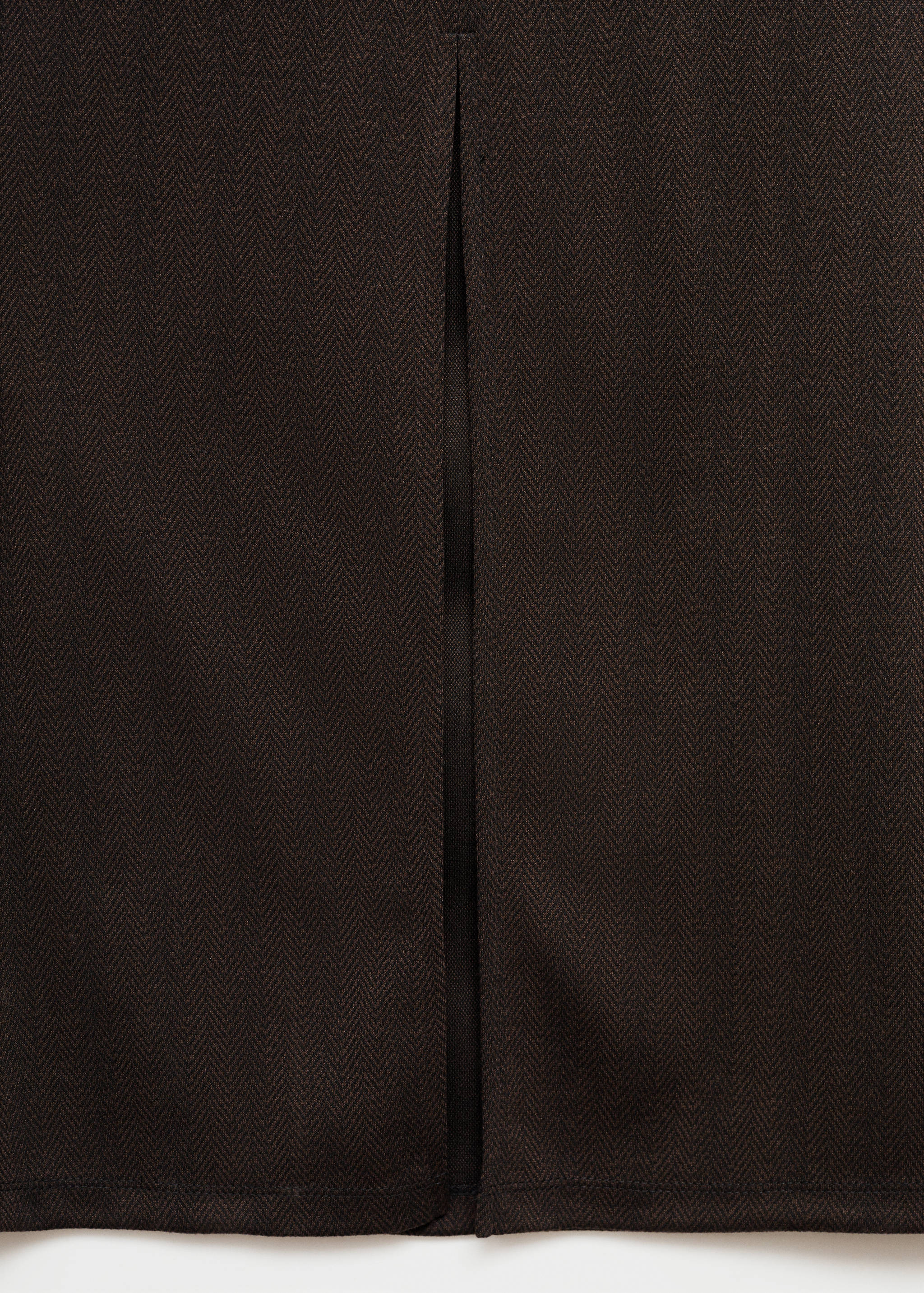 褶皱细节针织连衣裙 - null