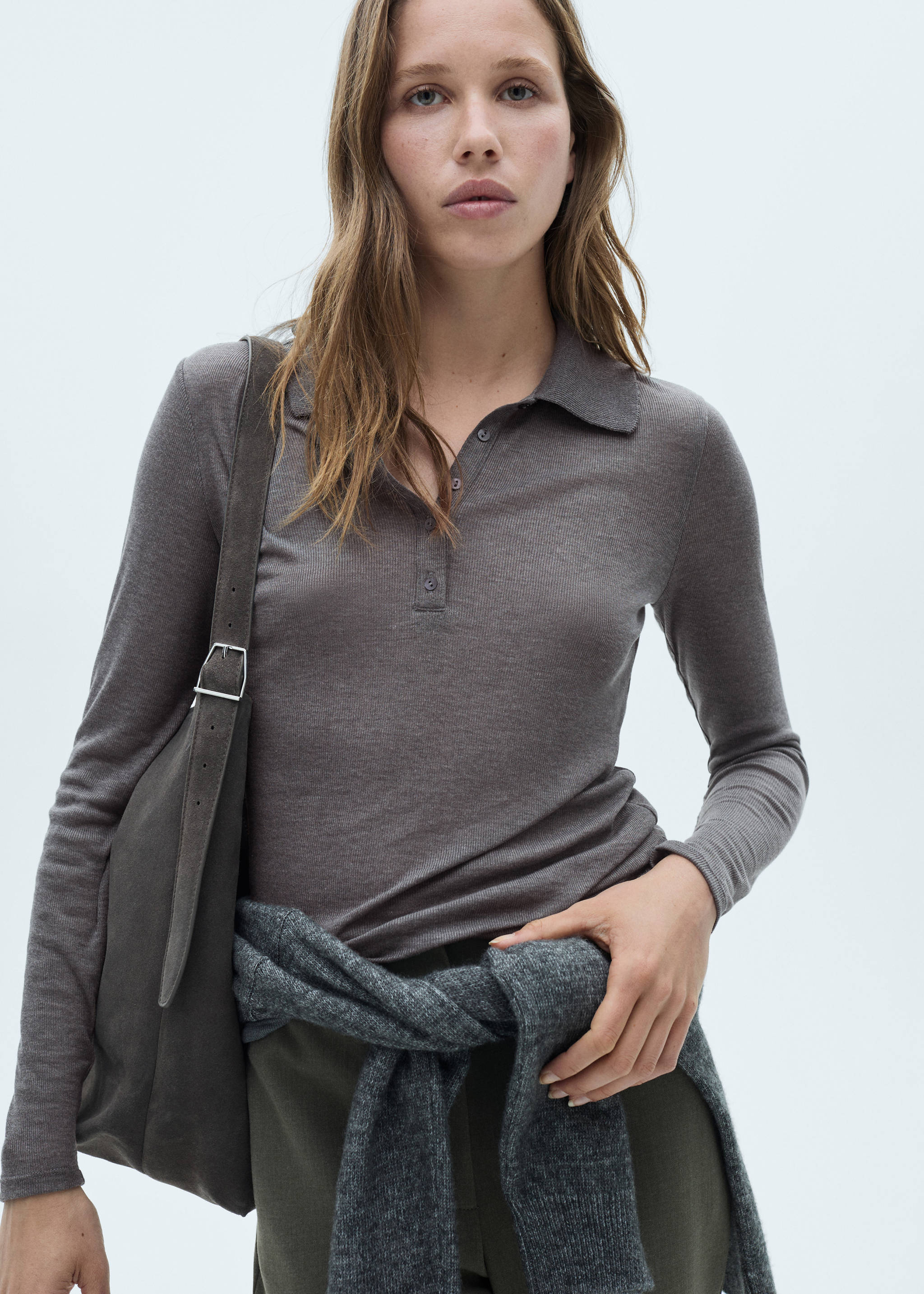 Polo à col boutonné - Plan moyen