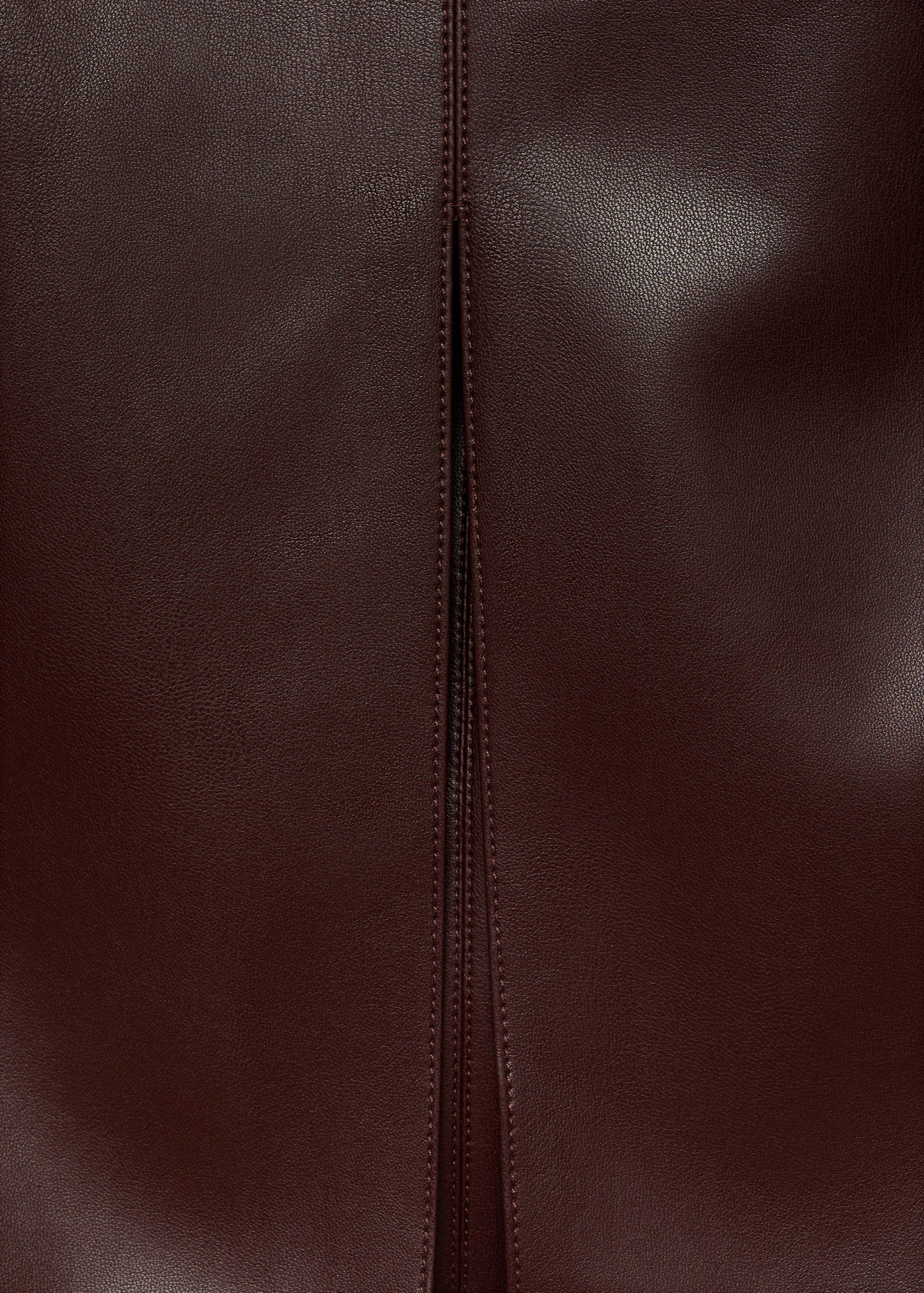 Leather-effect pencil skirt - Details of the article 8