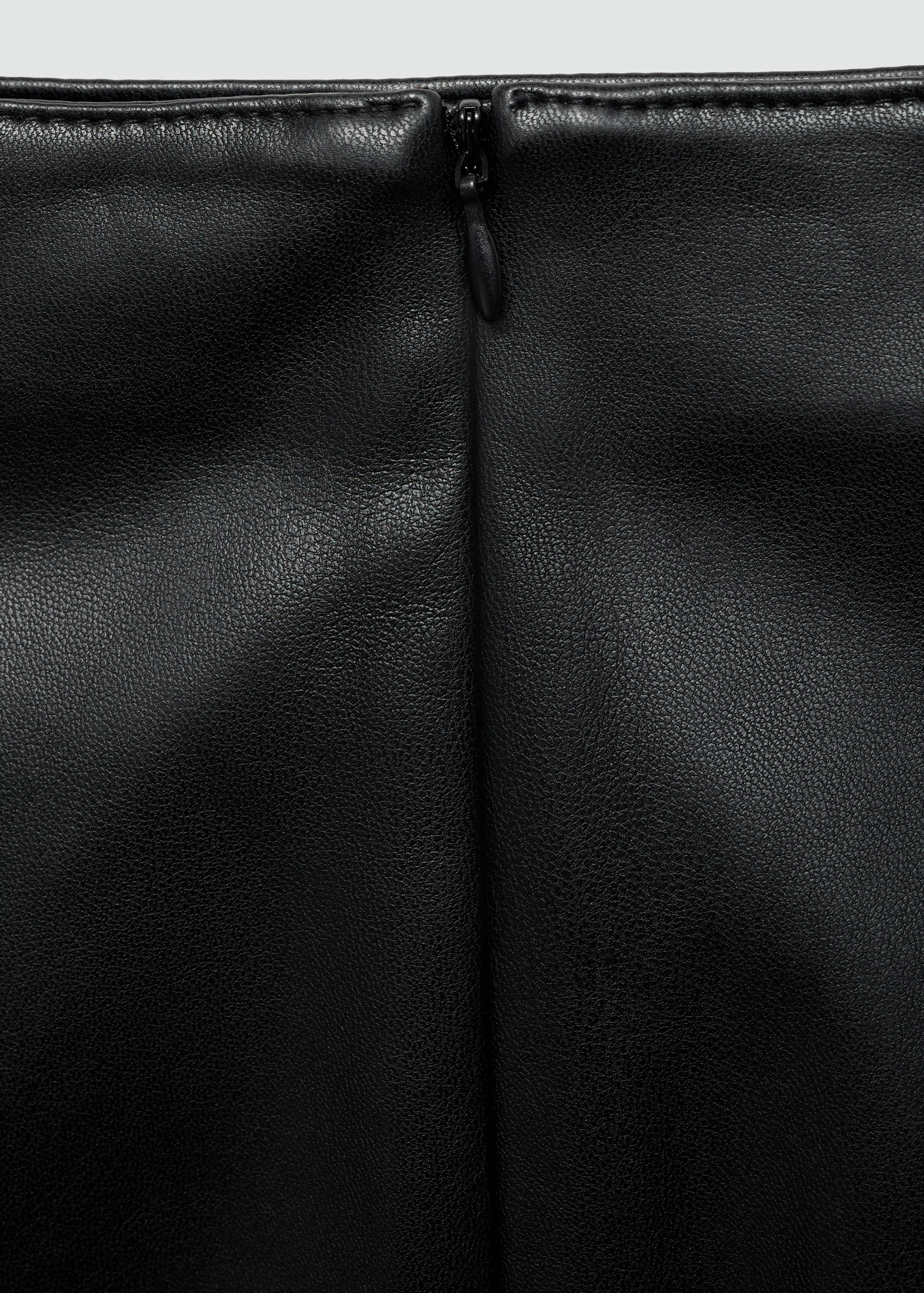 Leather-effect pencil skirt - Details of the article 0