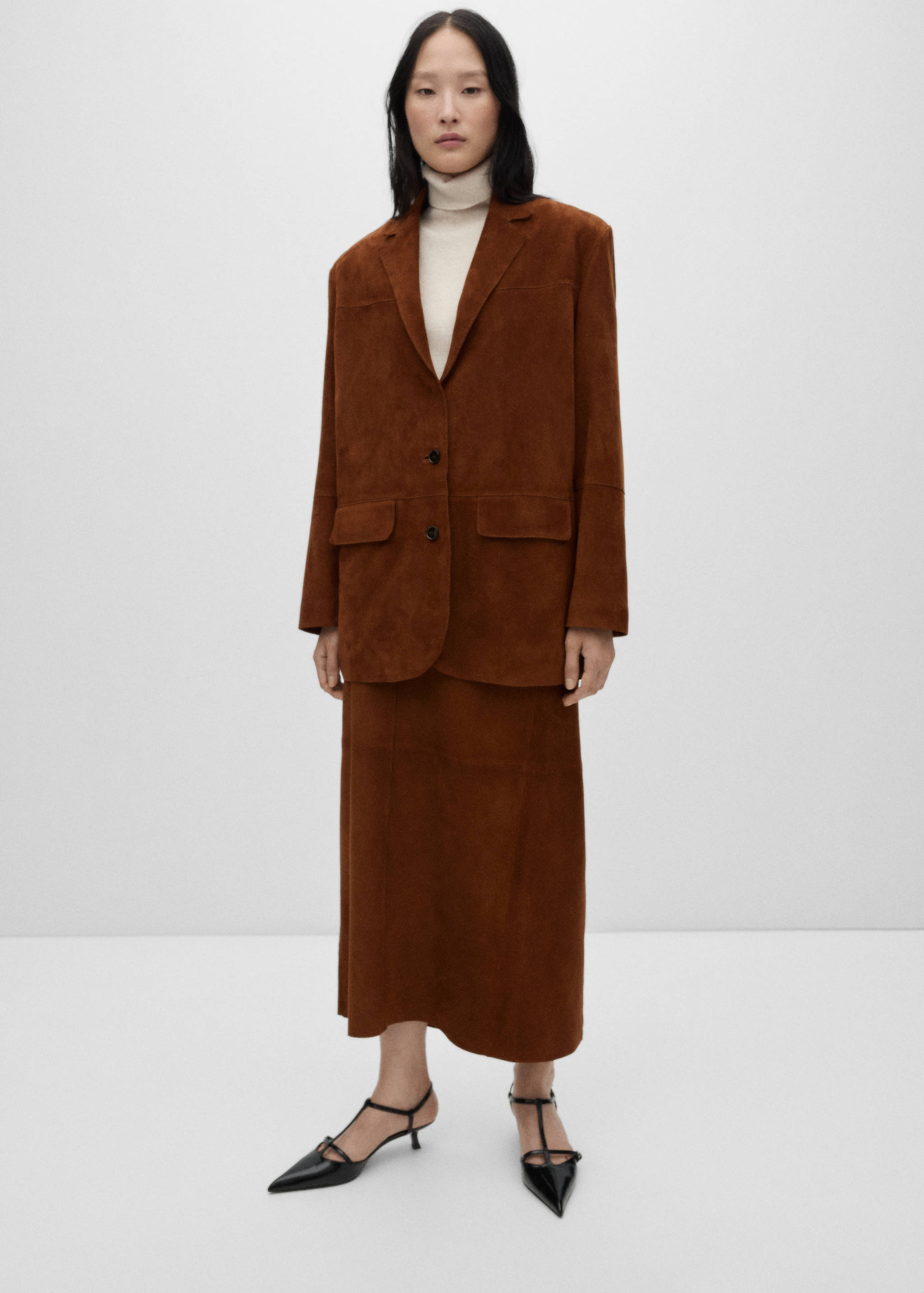 Suede leather jacket - General plane