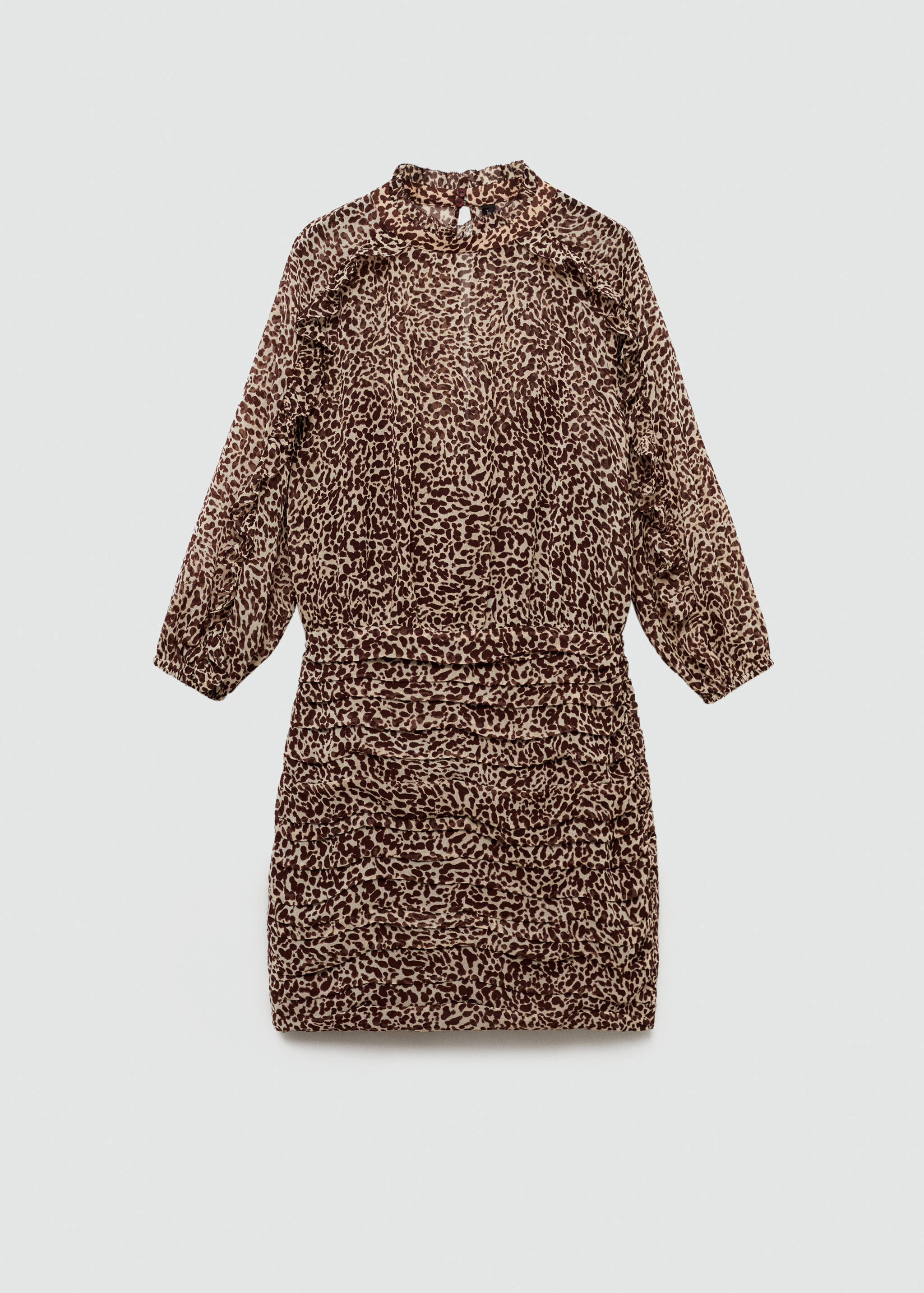 Robe drapée imprimé léopard - Article sans modèle