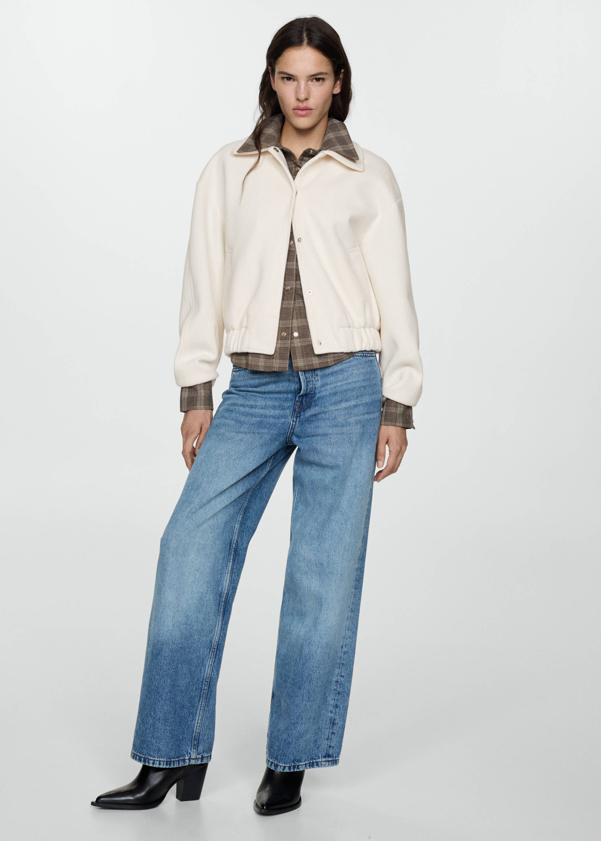 Pocket knit jacket - General plane