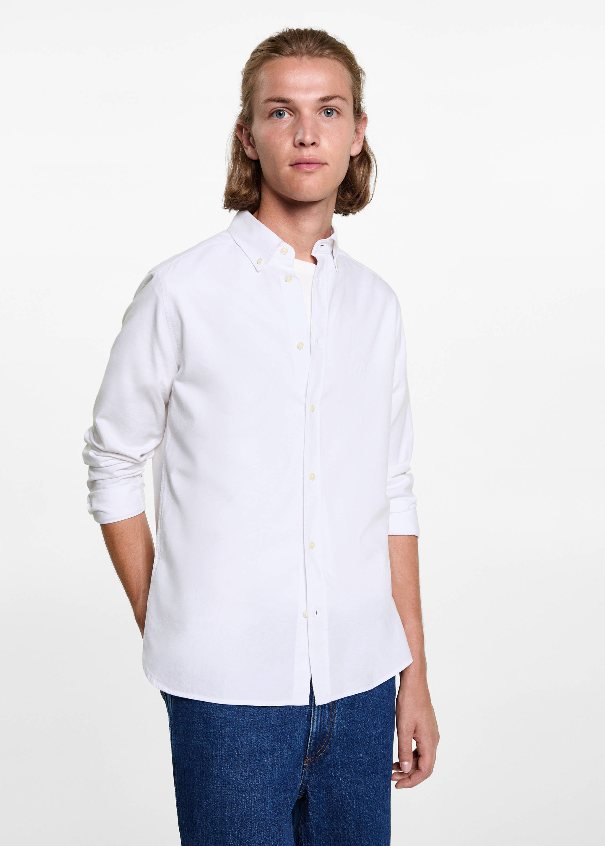 Oxford cotton shirt - Medium plane